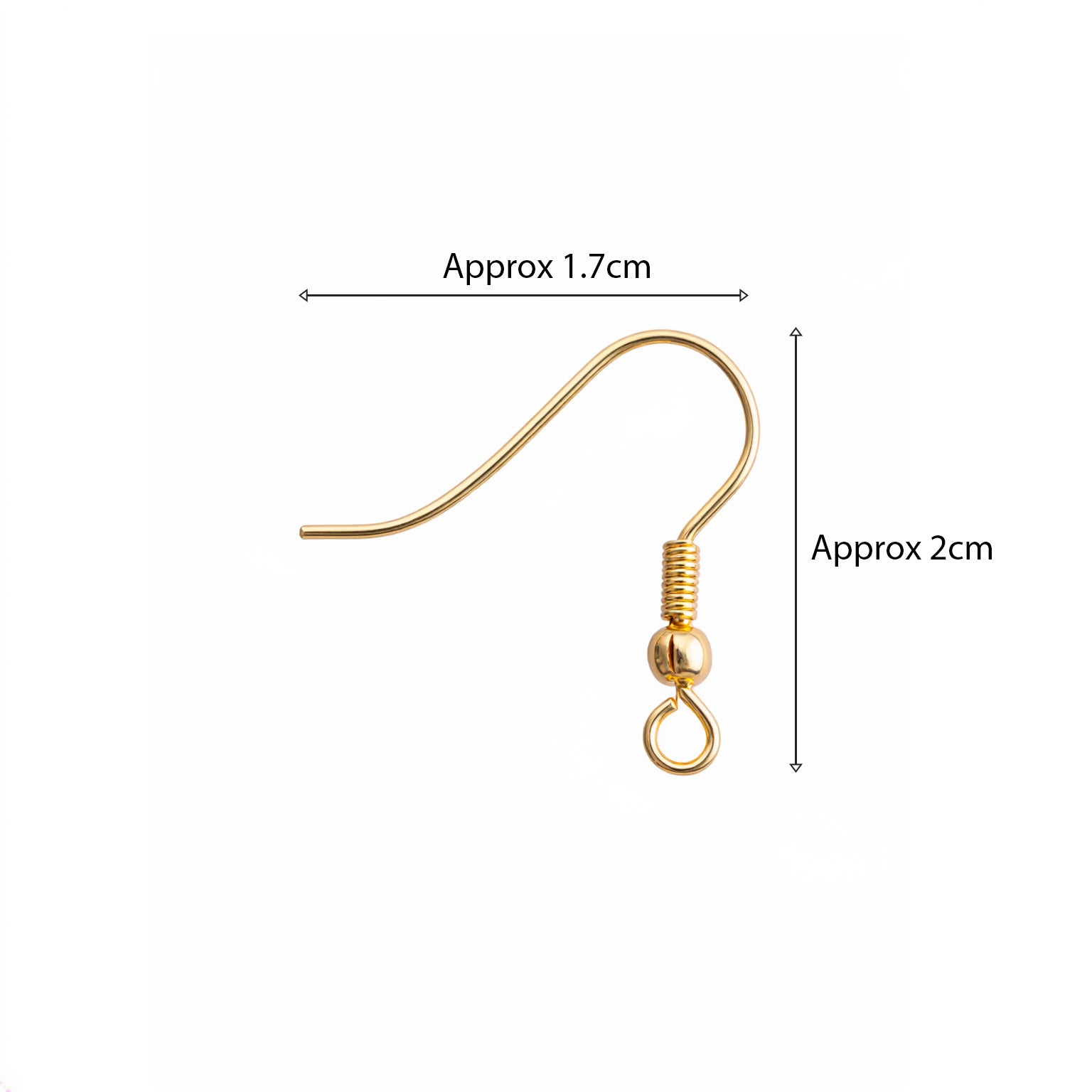 Findings Ear Wire Hooks Gold 200 gm