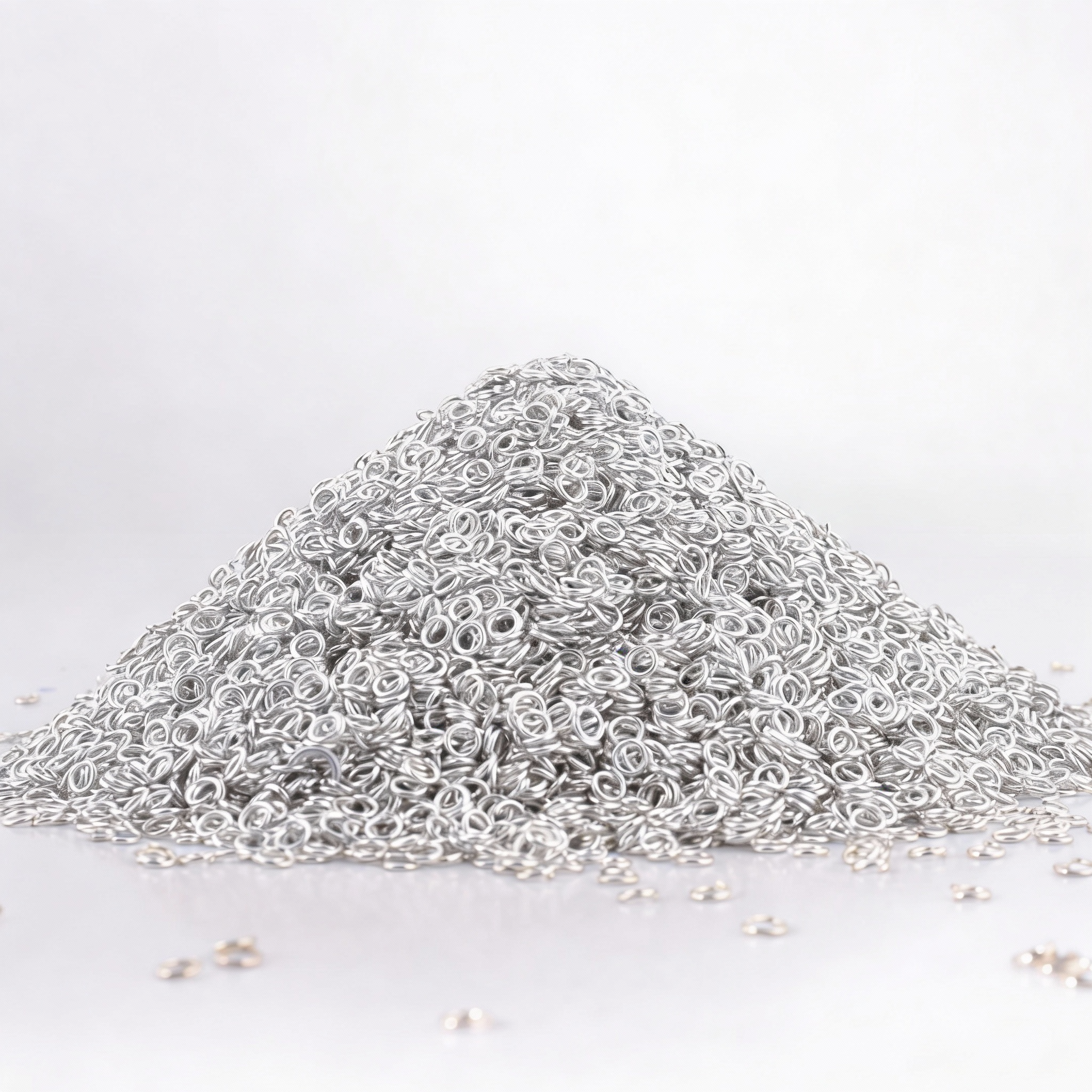 Findings Jump Ring open Silver 4mm 200 gm