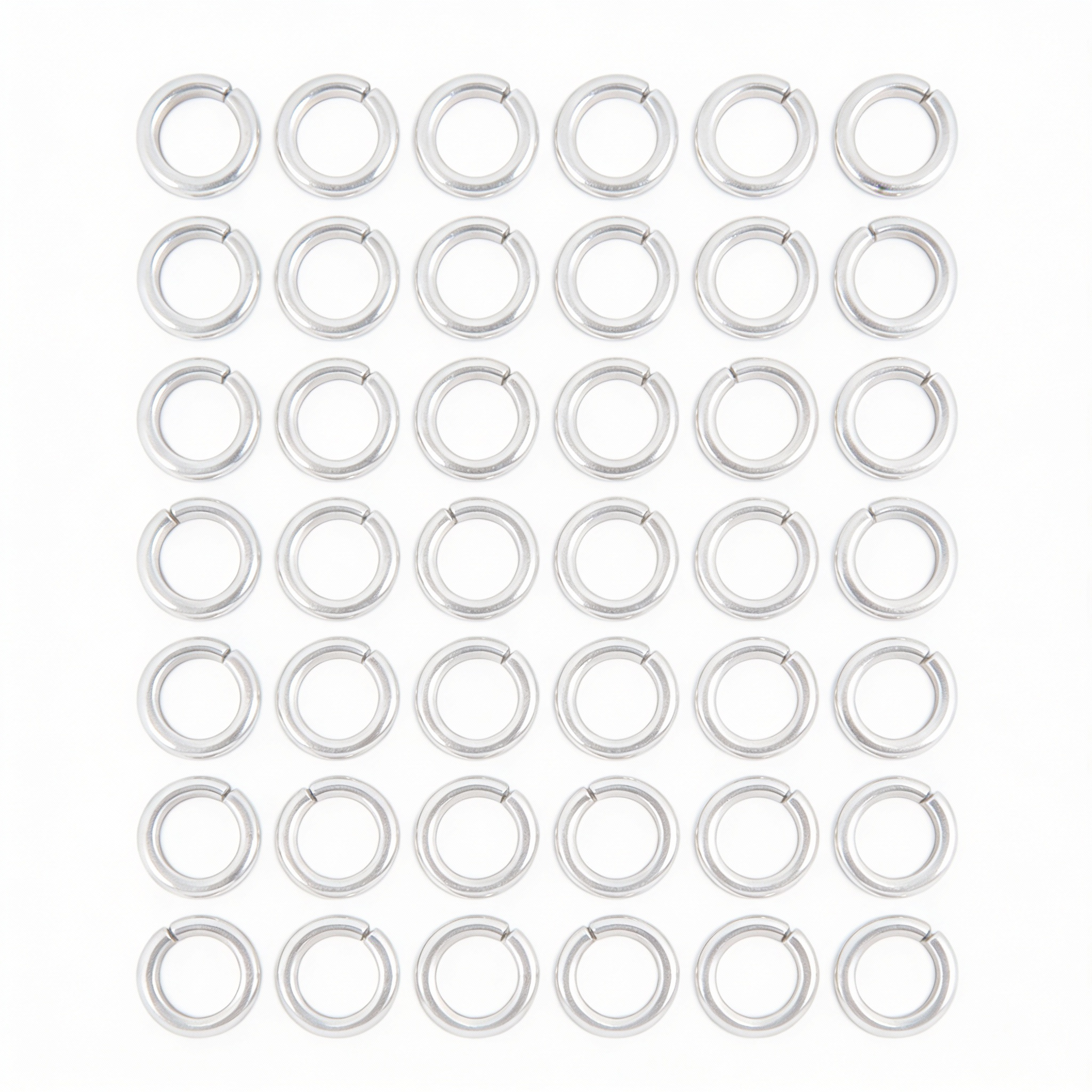 Findings Jump Ring open Silver 4mm 200 gm