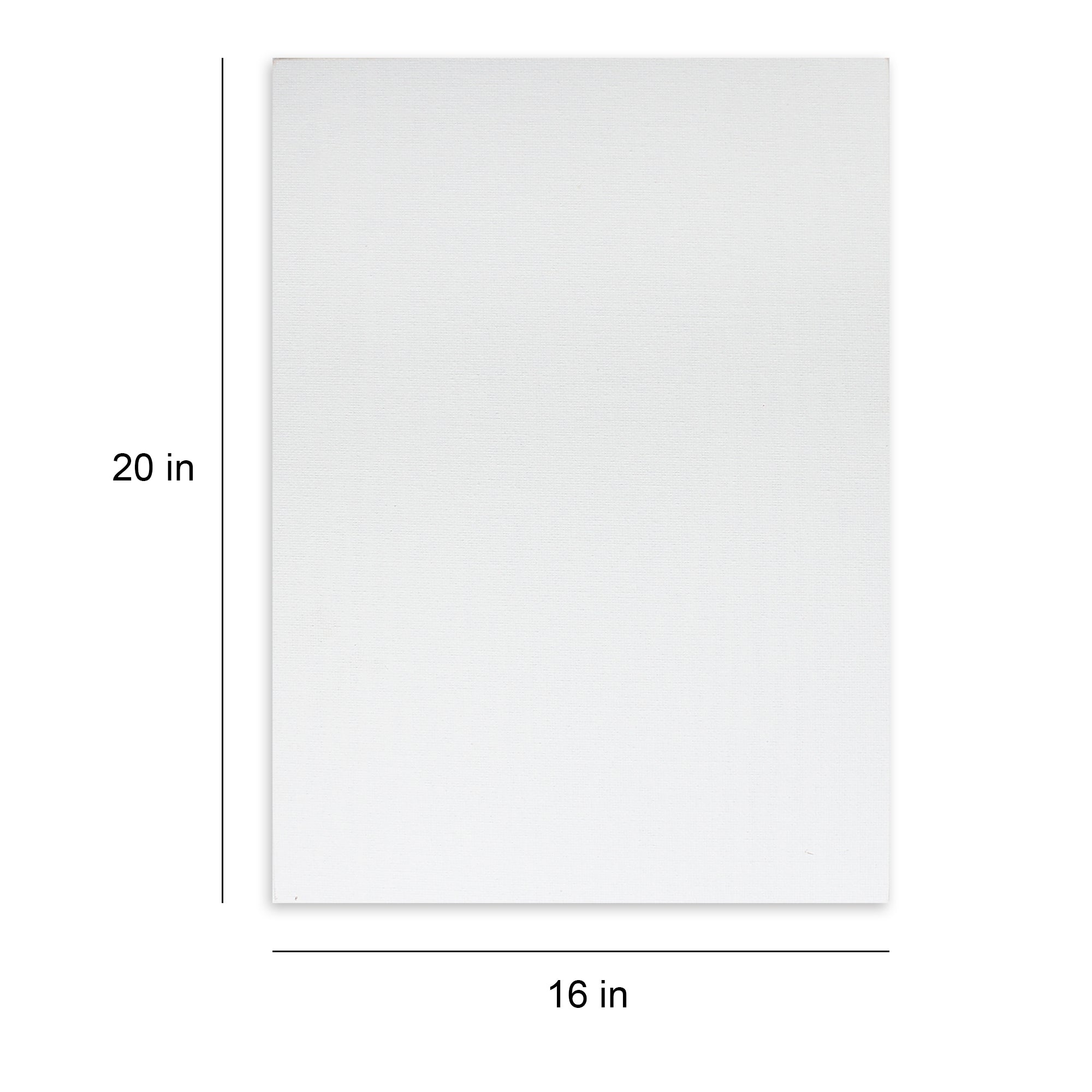 Canvas Panel 3Mm Mdf Board 16 X 20Inch 1Pc (Pack of 3)