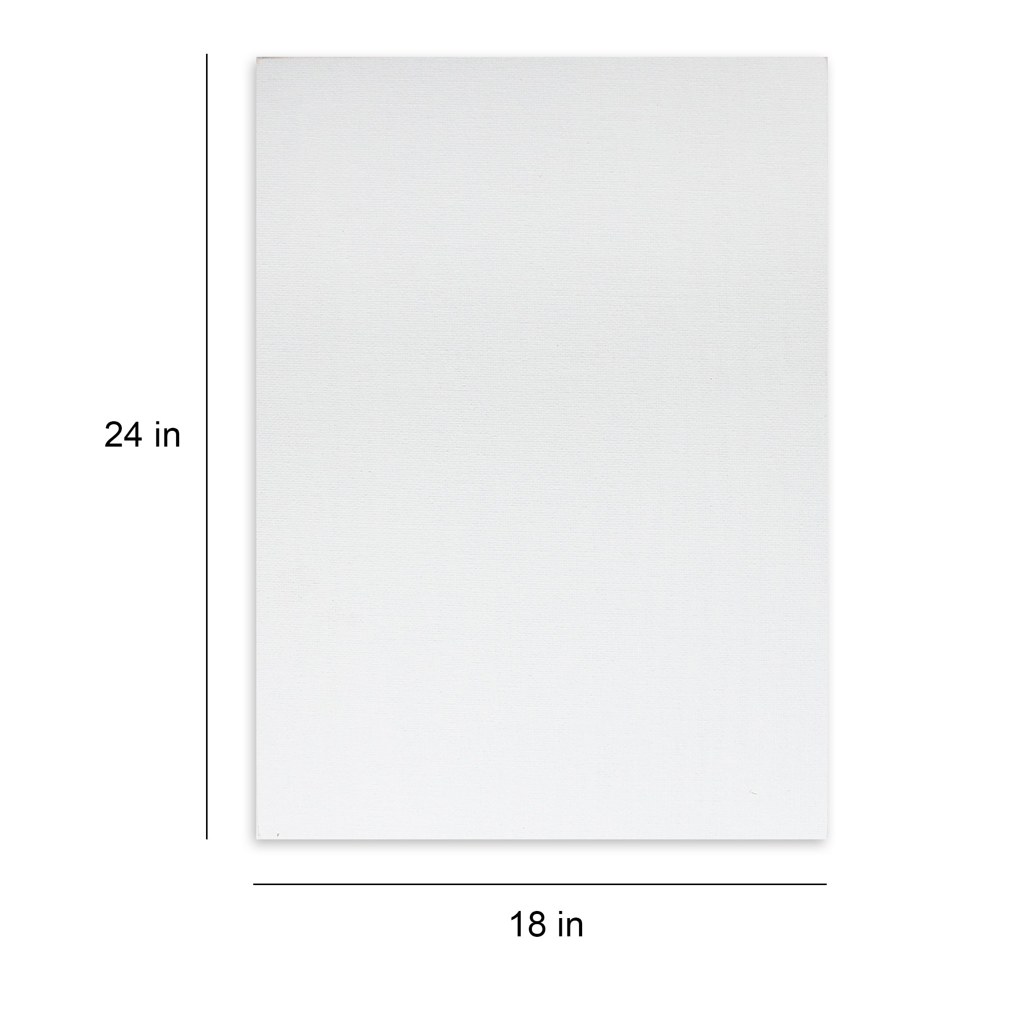 Canvas Panel 18 X 24Inch 3Mm Thick Mdf Board 1Pc (Pack of 3)