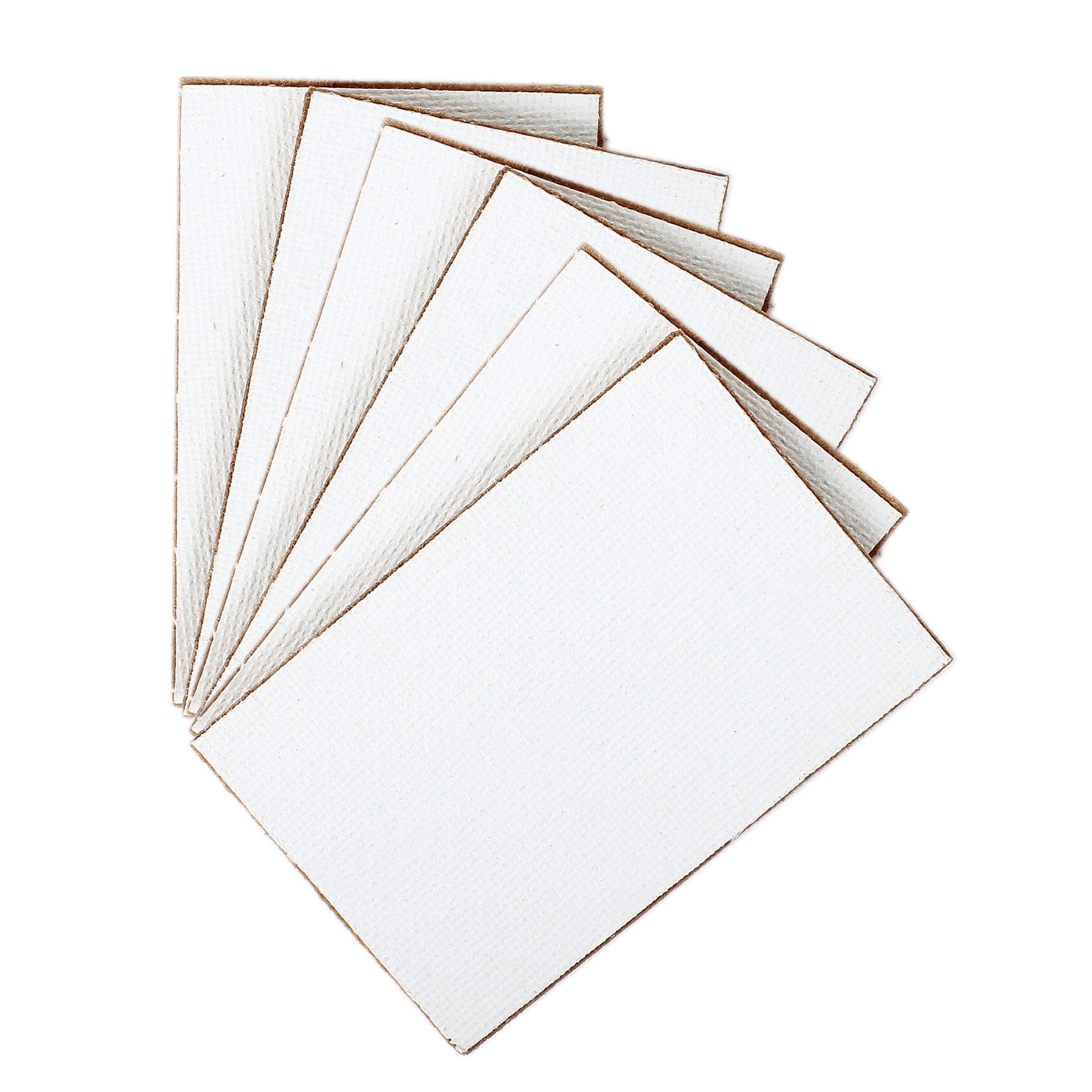 Paintable MDF Canvas Fridge Magnet 2 X 3 Inch 2mm Thick 6Pc