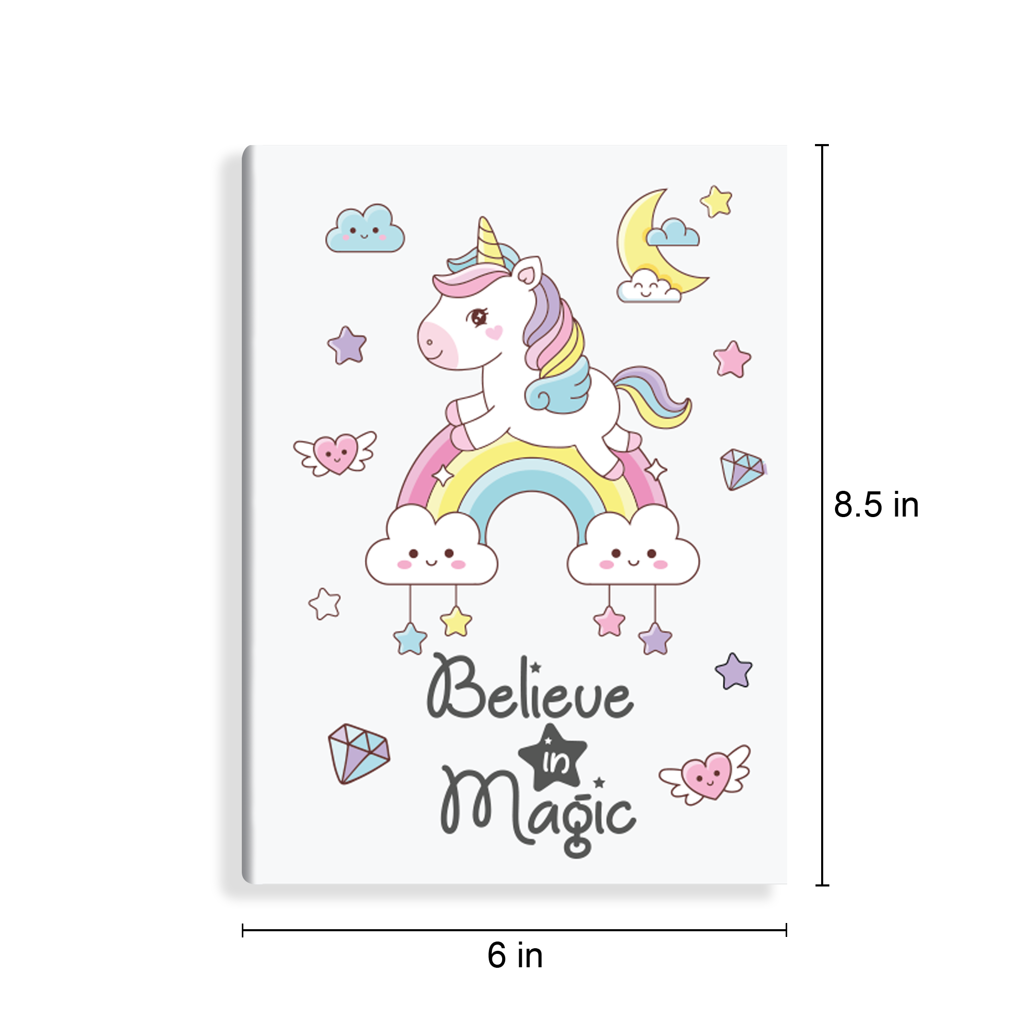 Believe In Magic Ruled Notebook A5 90Gsm 64Pages