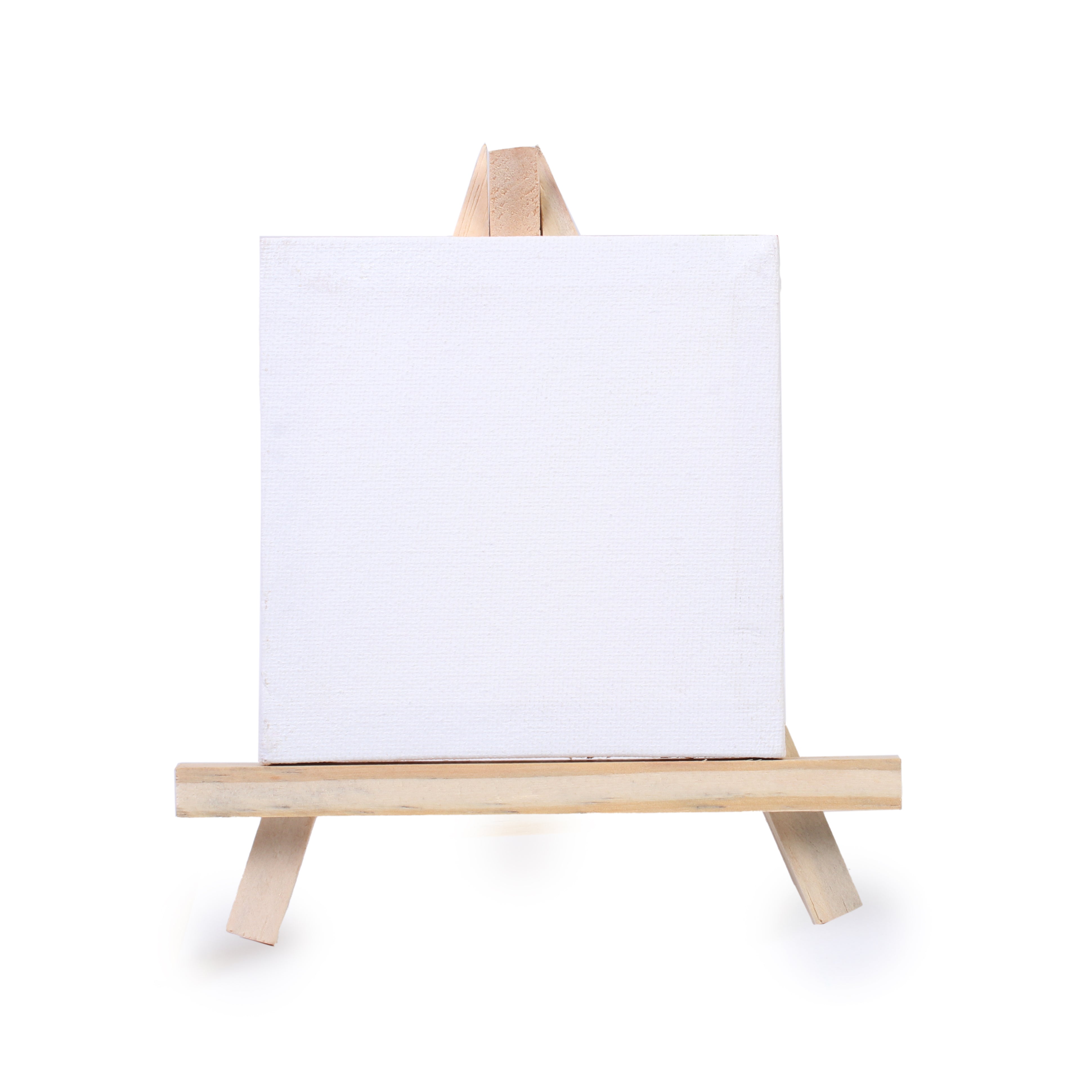 Mini Display Easel With Canvas Art Paint & Brush Kit