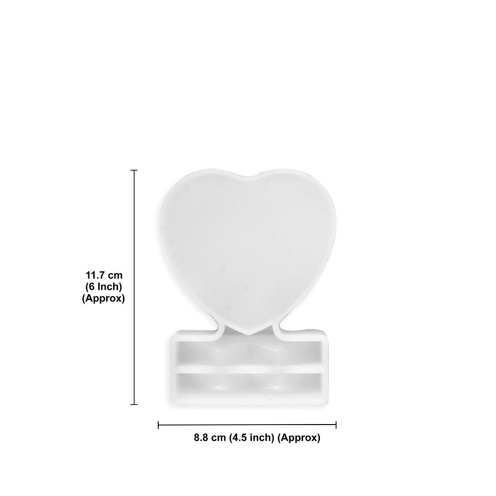 Silicone Mould Heart Photo Stand L4.75 X W3.5 D-0.75 inch 1pc