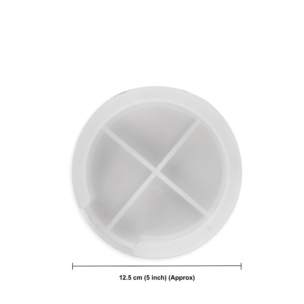 Silicone Mould Coaster And Stand Set H1.5 X 5inch Dia 1pc