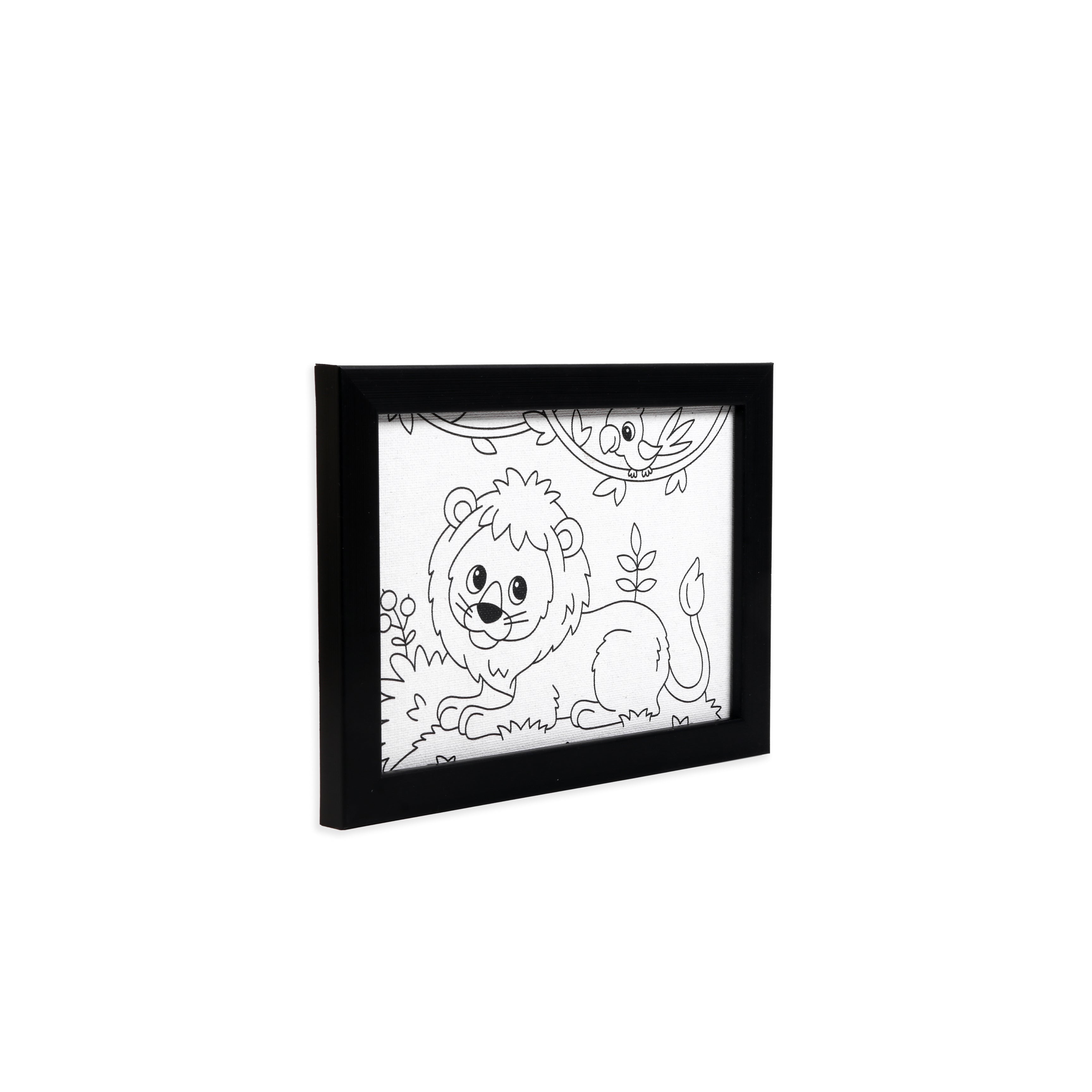 Pre-printed Canvas With Frame Lion Painting Kit 5 X 7inch