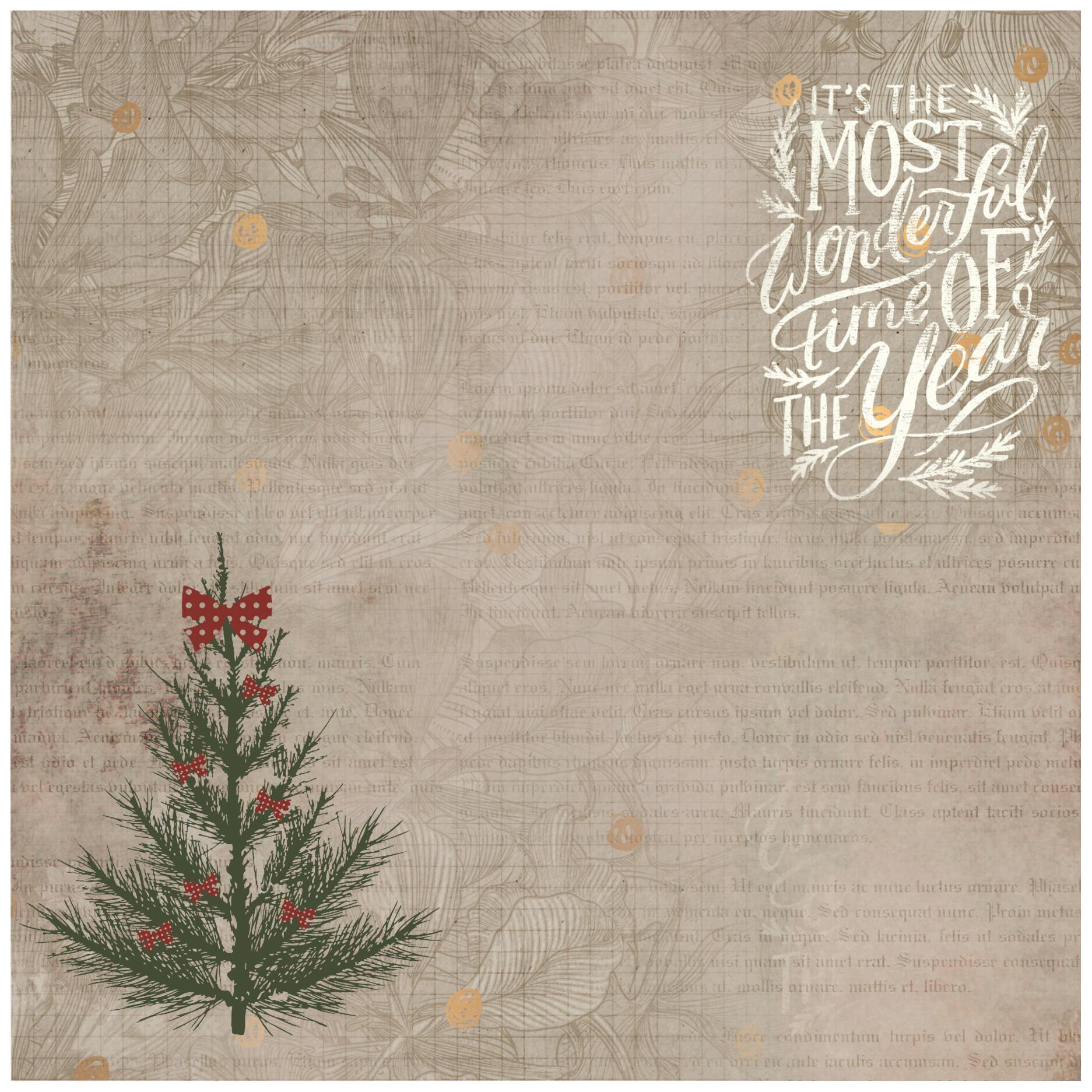 Paper Pack Classic Christmas 12 X 12inch 250gsm 12Sheet