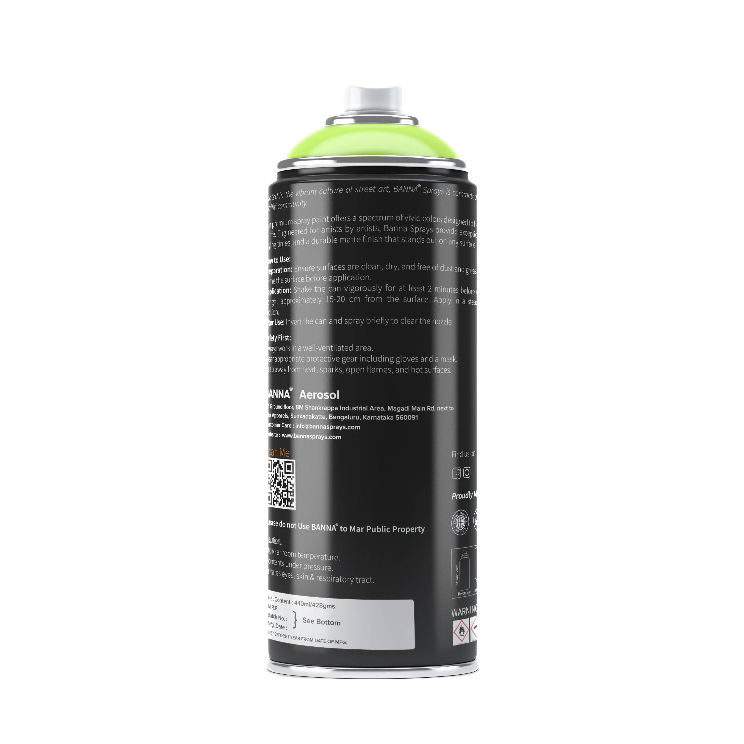 Graffiti Spray Paint Crazy Grass 400ml Bottle