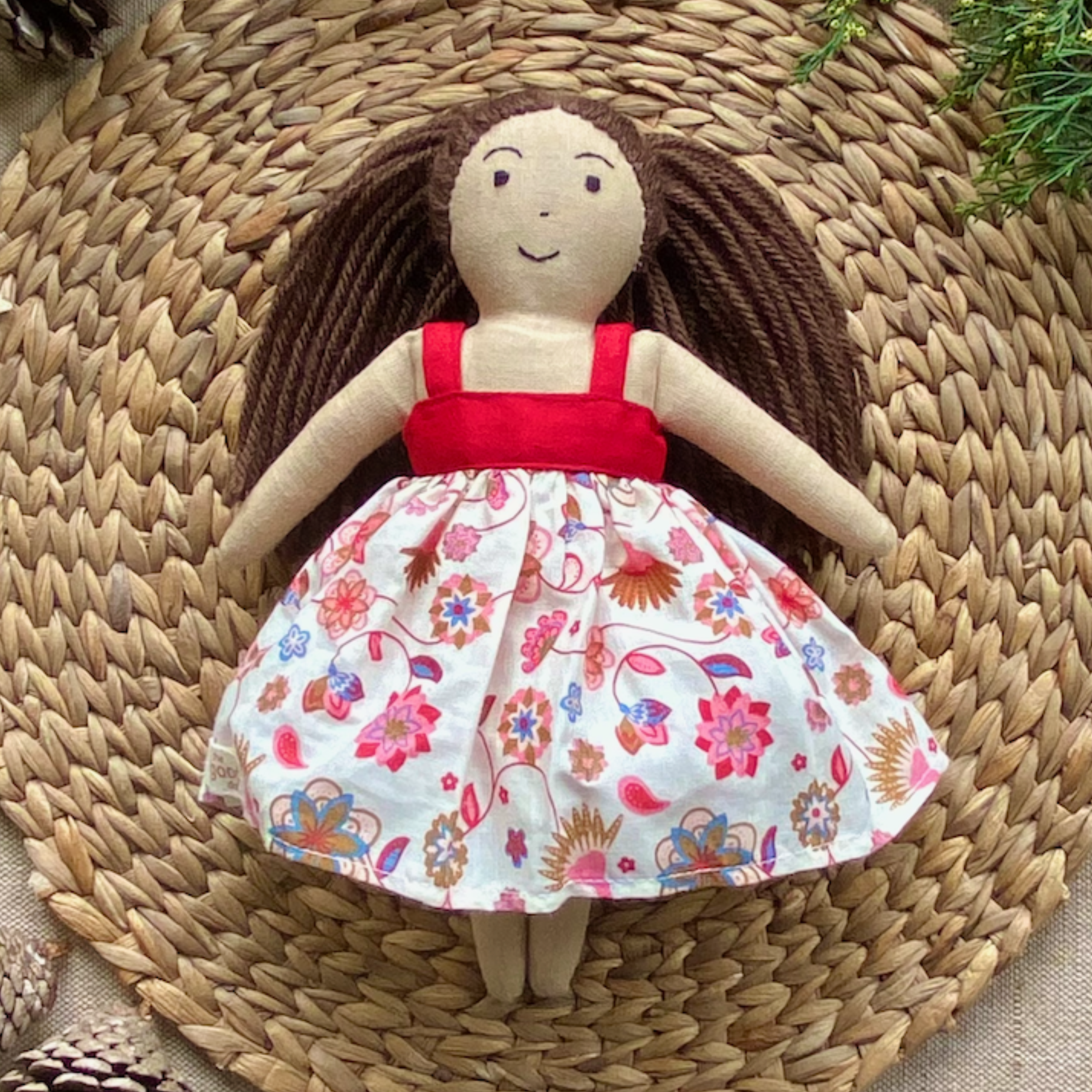 Handmade Fabric Doll Daisy 9inch 1pc