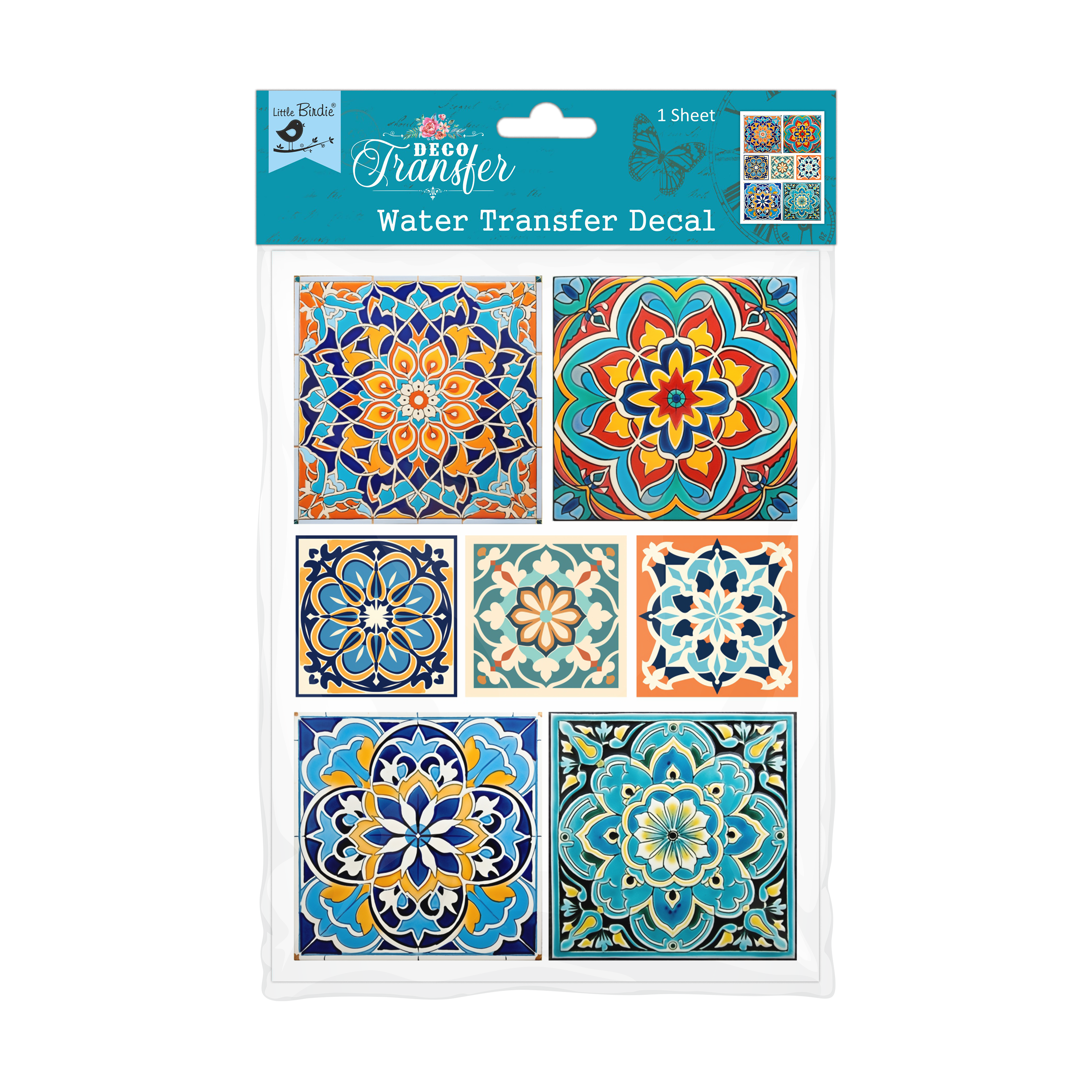 Deco Transfer Sheet Moroccan Artistry 7.5 X 9.5inch 1pc