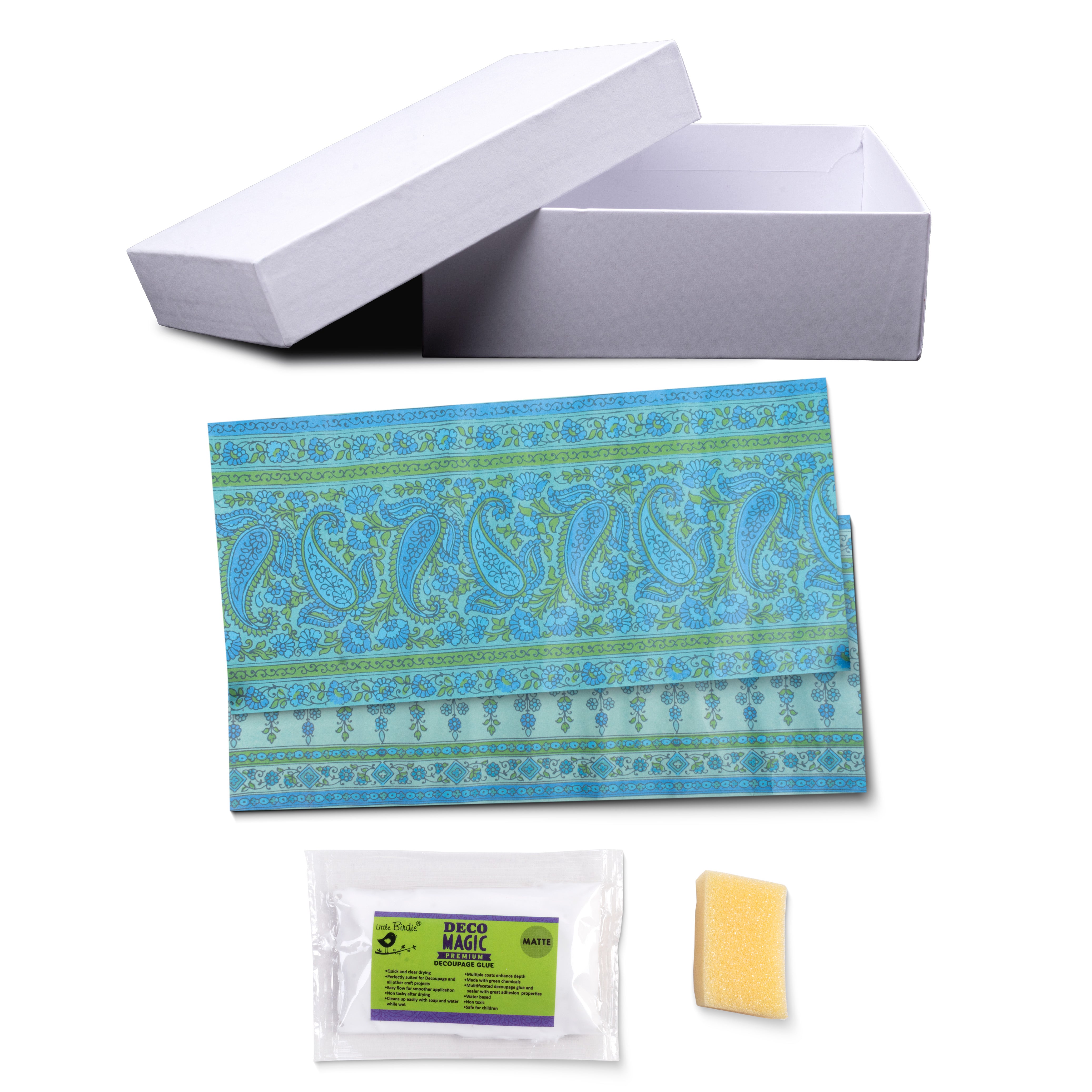 Diy Decoupage Trinket Kit 1pc Box