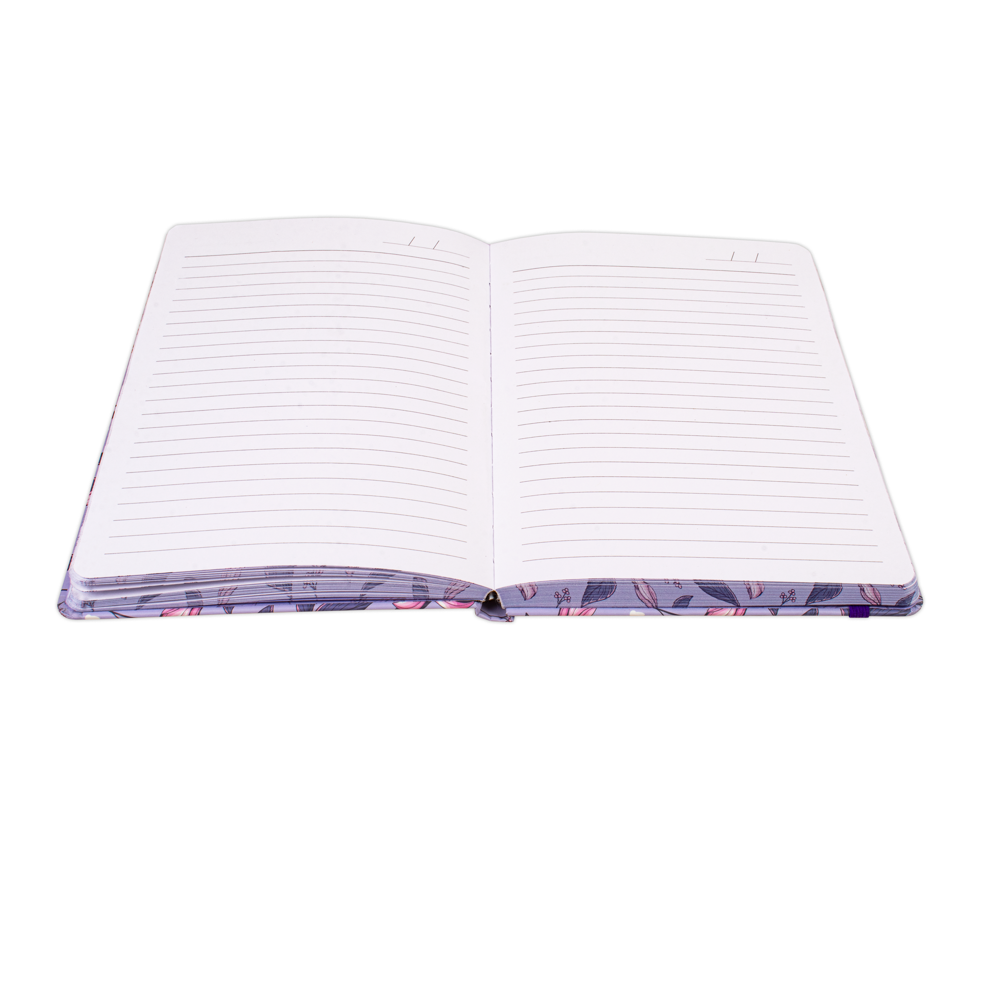 Hardbound Ruled Notebook Follow Your Dreams Edge Printed With Elastic Band 140mm X 210mm 192pages 100gsm