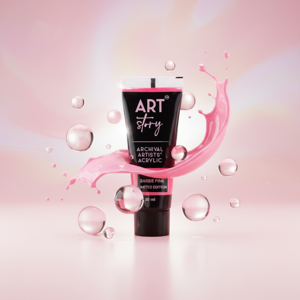 Artists Acrylic Colour Barbie Pink 30ml Tube