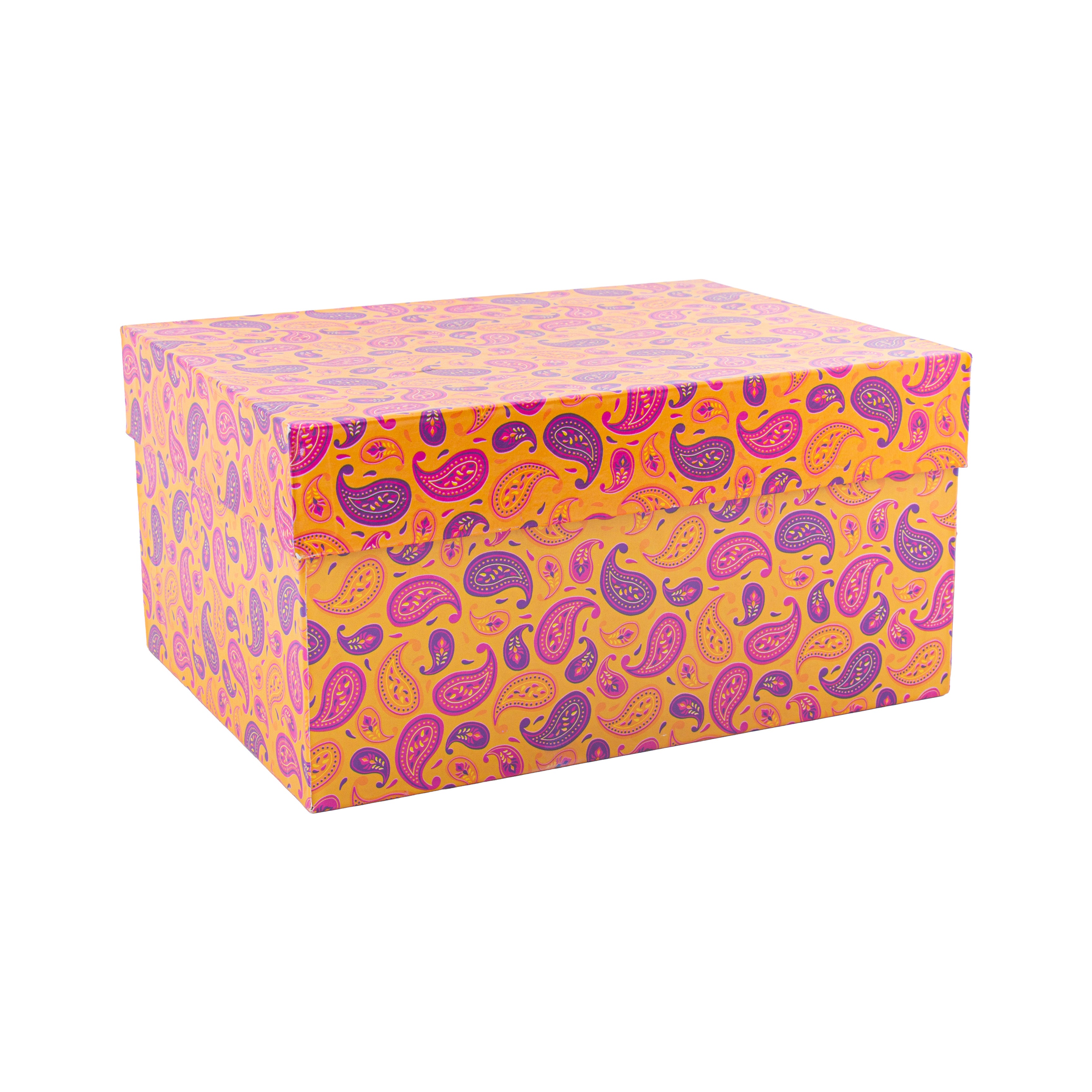Gift Box Ornate Paisley L21 x W15.5 x D10.5cm 1Box