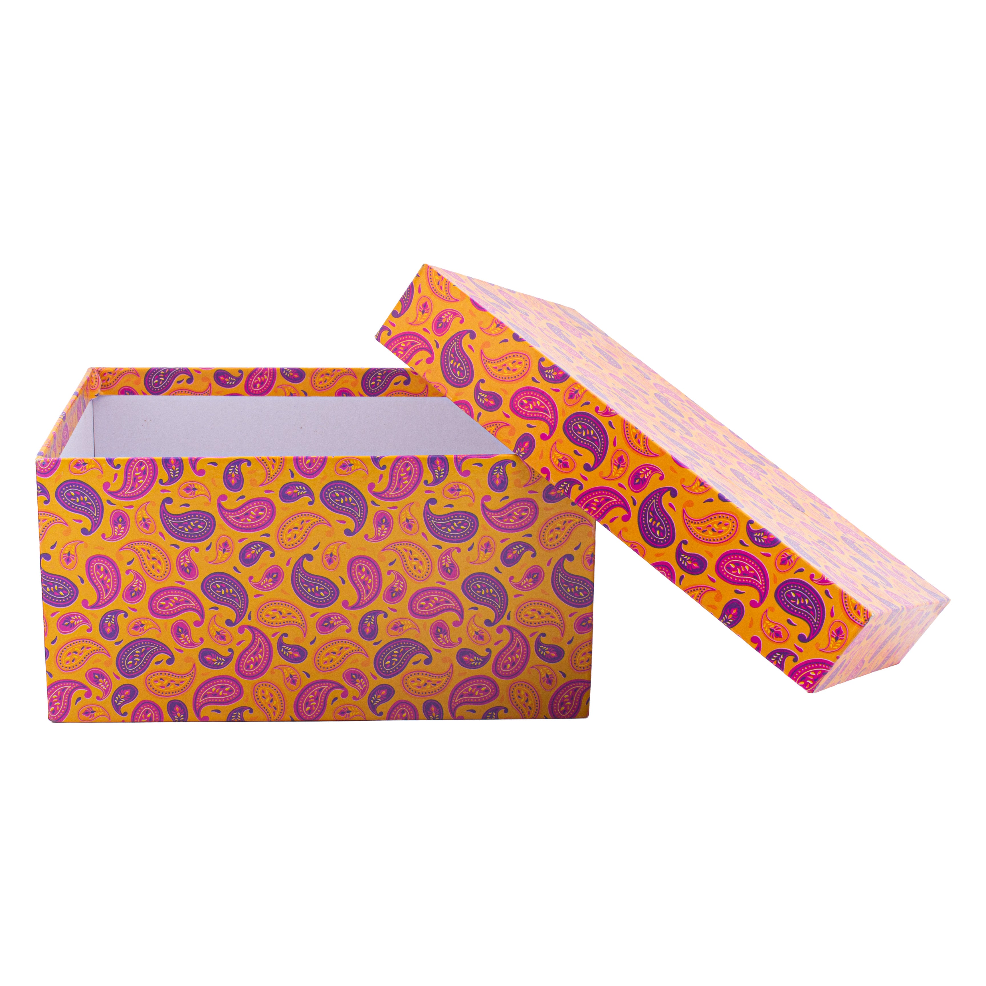 Gift Box Ornate Paisley L21 x W15.5 x D10.5cm 1Box