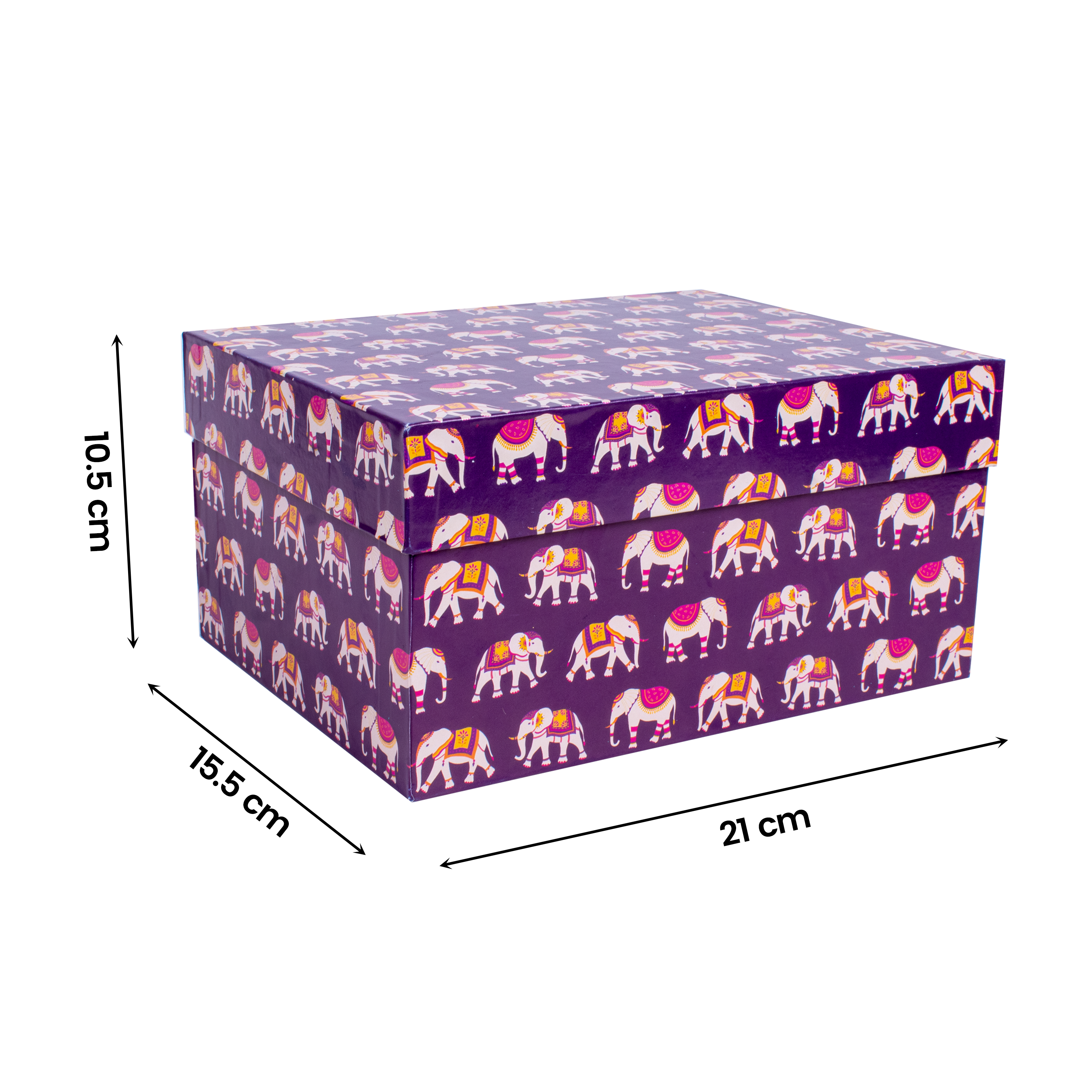 Gift Box Elephant Parade L21 X W15.5 X D10.5Cm 1Box