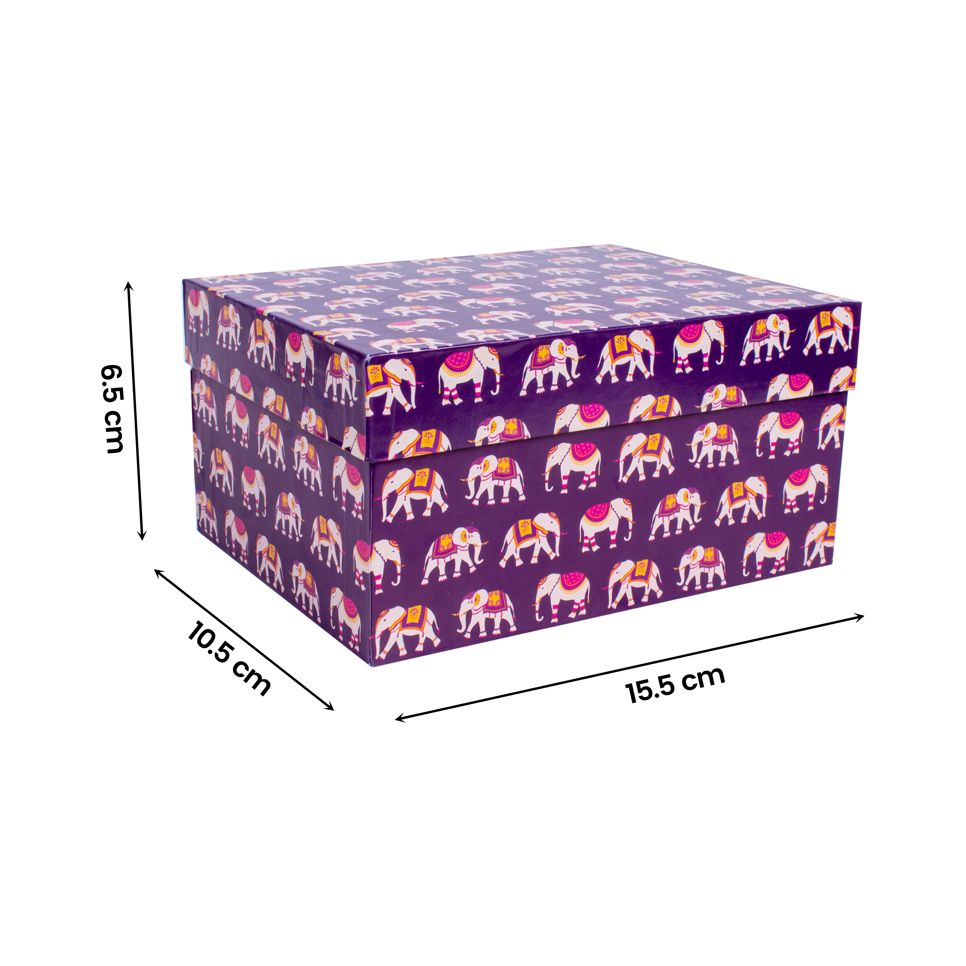 Gift Box Elephant Parade L15.5 X W10.5 X D6.5Cm 1Box