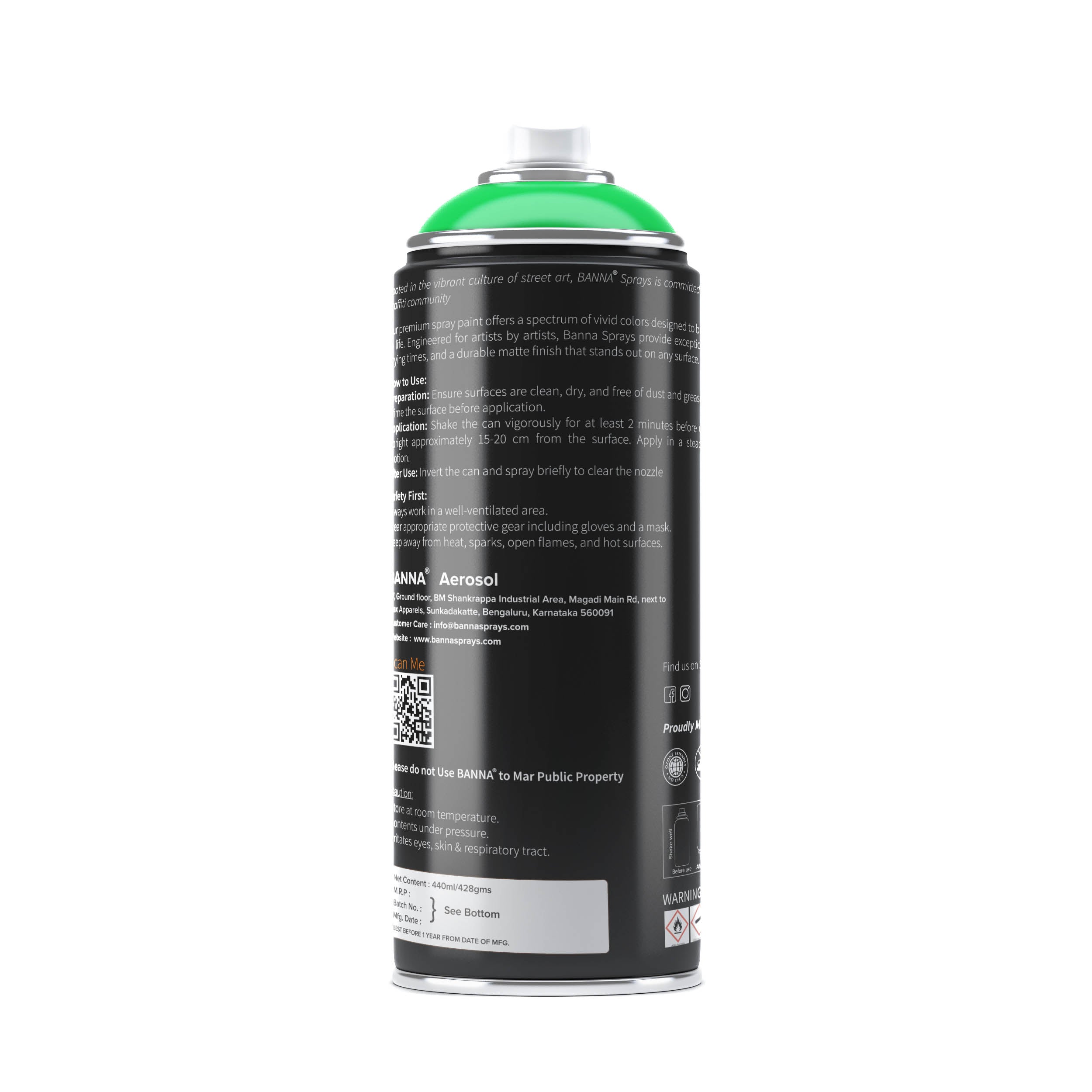 Graffiti Spray Paint Grass Green 400ml Bottle