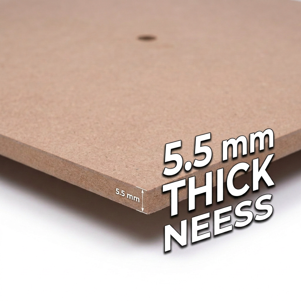 MDF Clock Face Square 10 X 10inch 5.5mm Thick 1pc