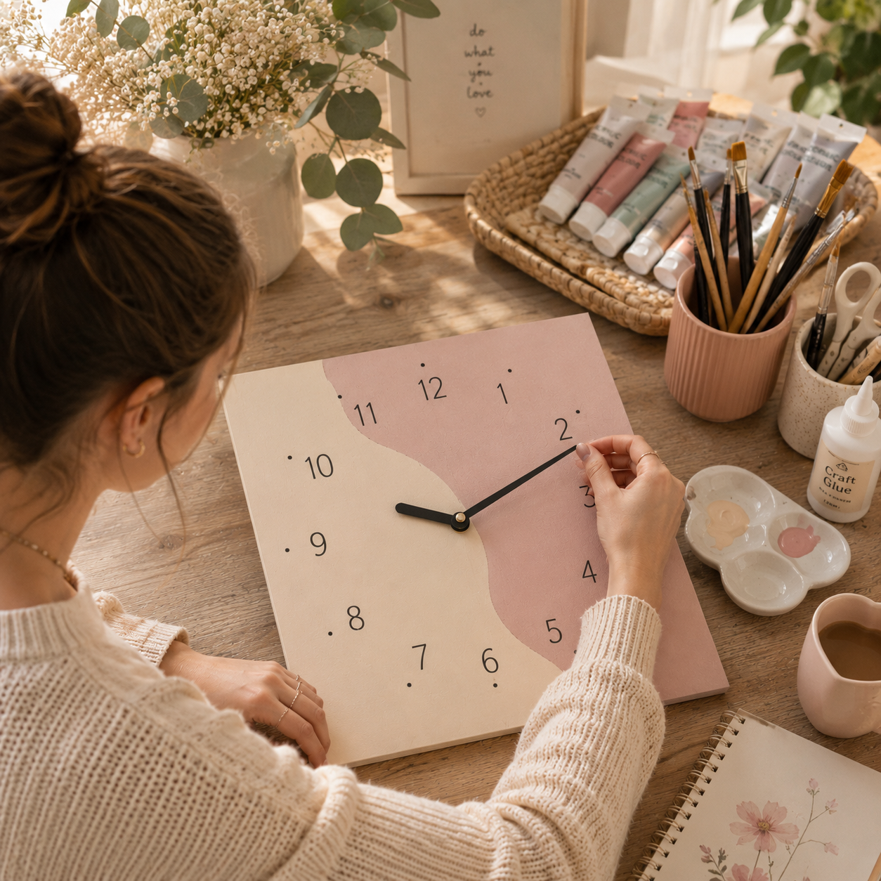 MDF Clock Face Square 12 X 12inch 5.5mm Thick 1pc