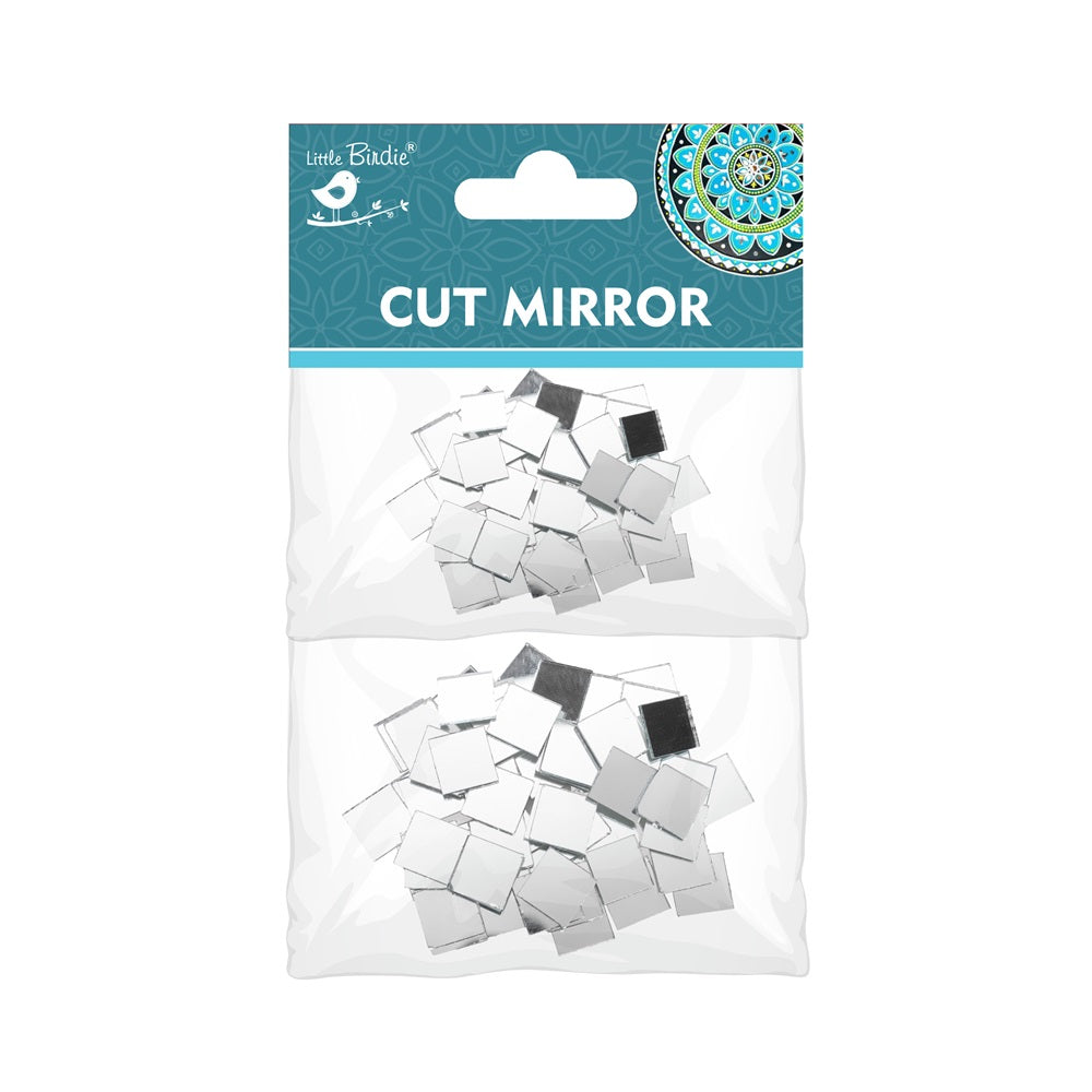 Cut Mirror Square Tiles 60gm