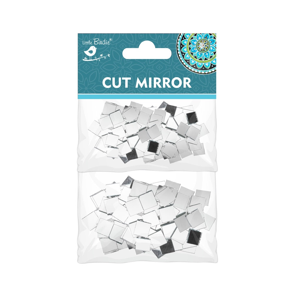 Cut Mirror Square 8mm &10mm Layer Pack 60gm