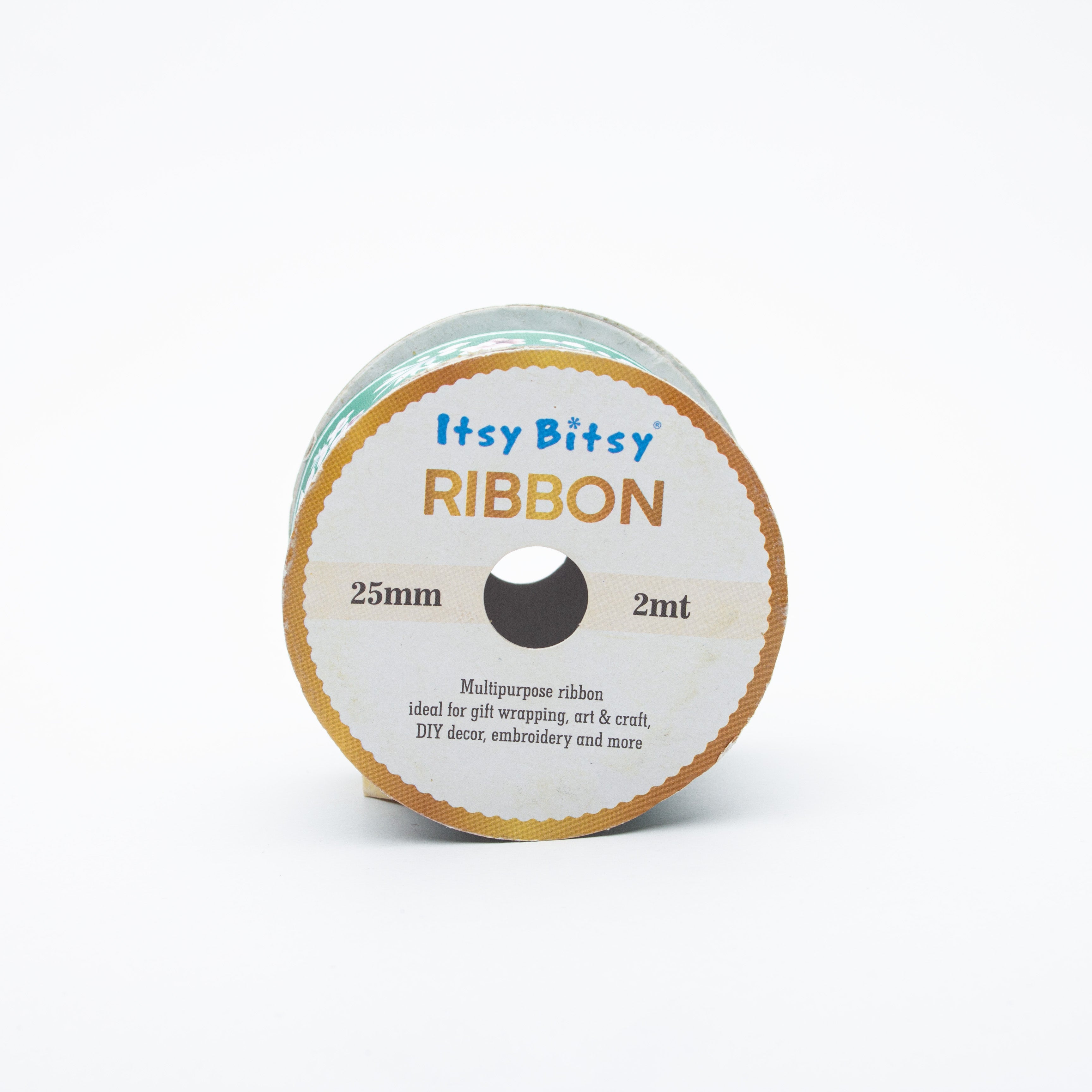 Nylon Jade Flower Ribbon 25mm 2mtr