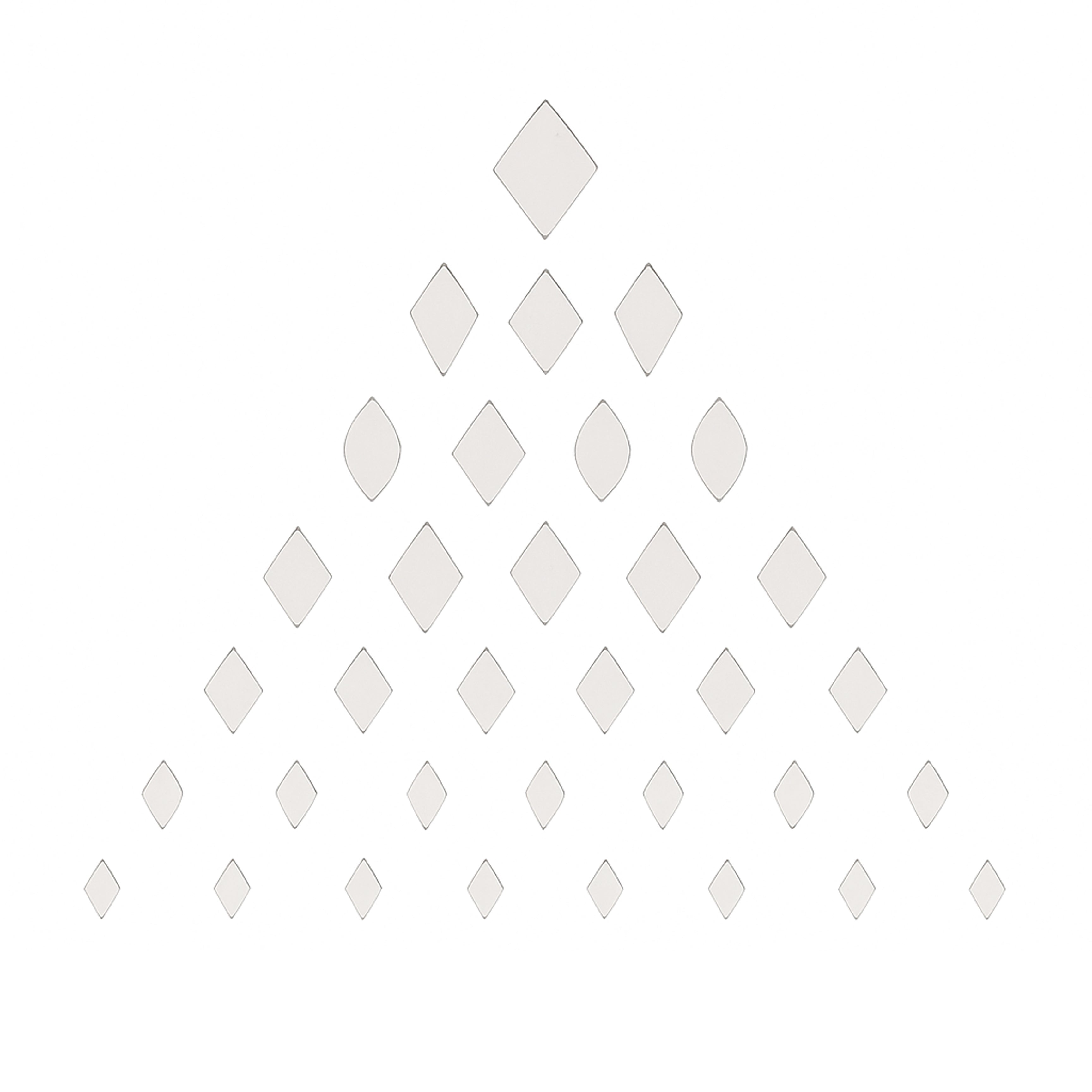 Cut Mirror â?? Triangle & Diamond Shapes 14mm 8mm 11mm 42gm 6 COMP Blister