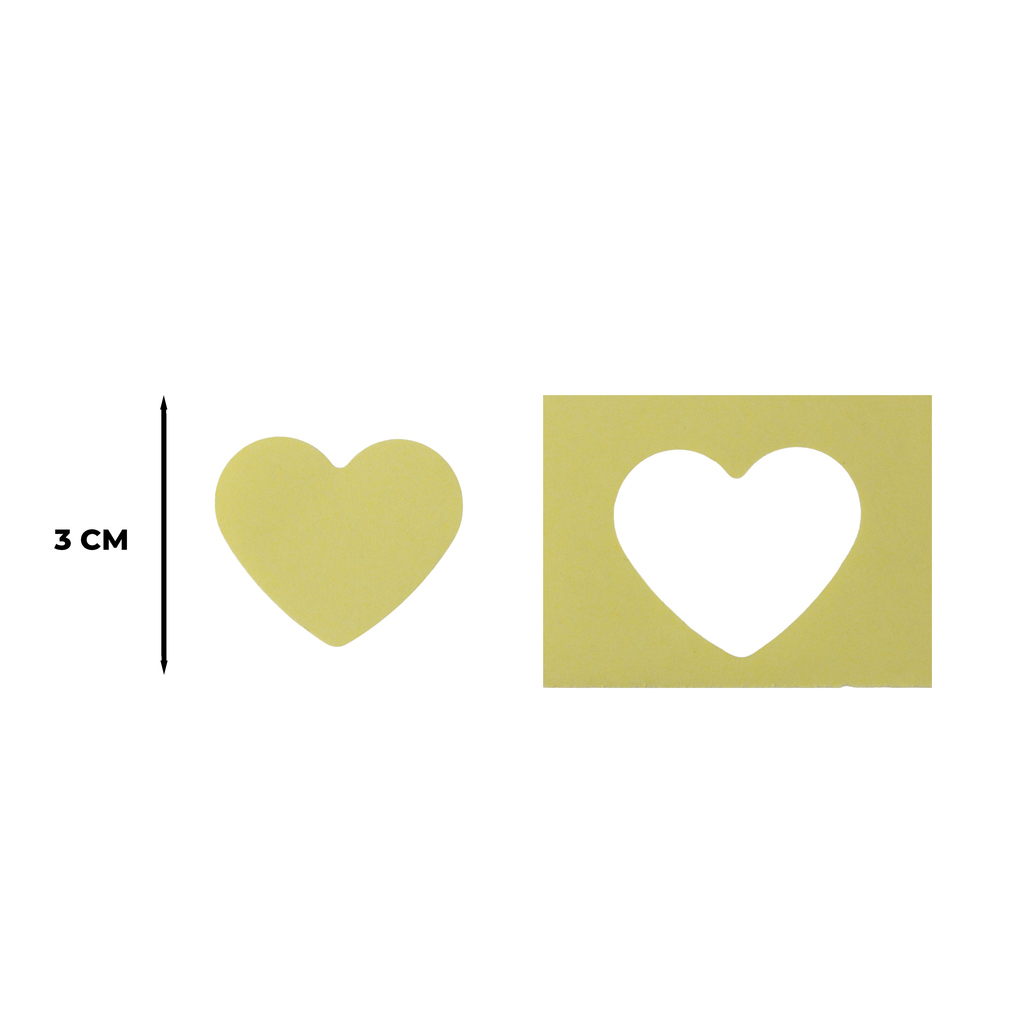 Craft Punch Cutting Size 1.5inch Heart 1pc