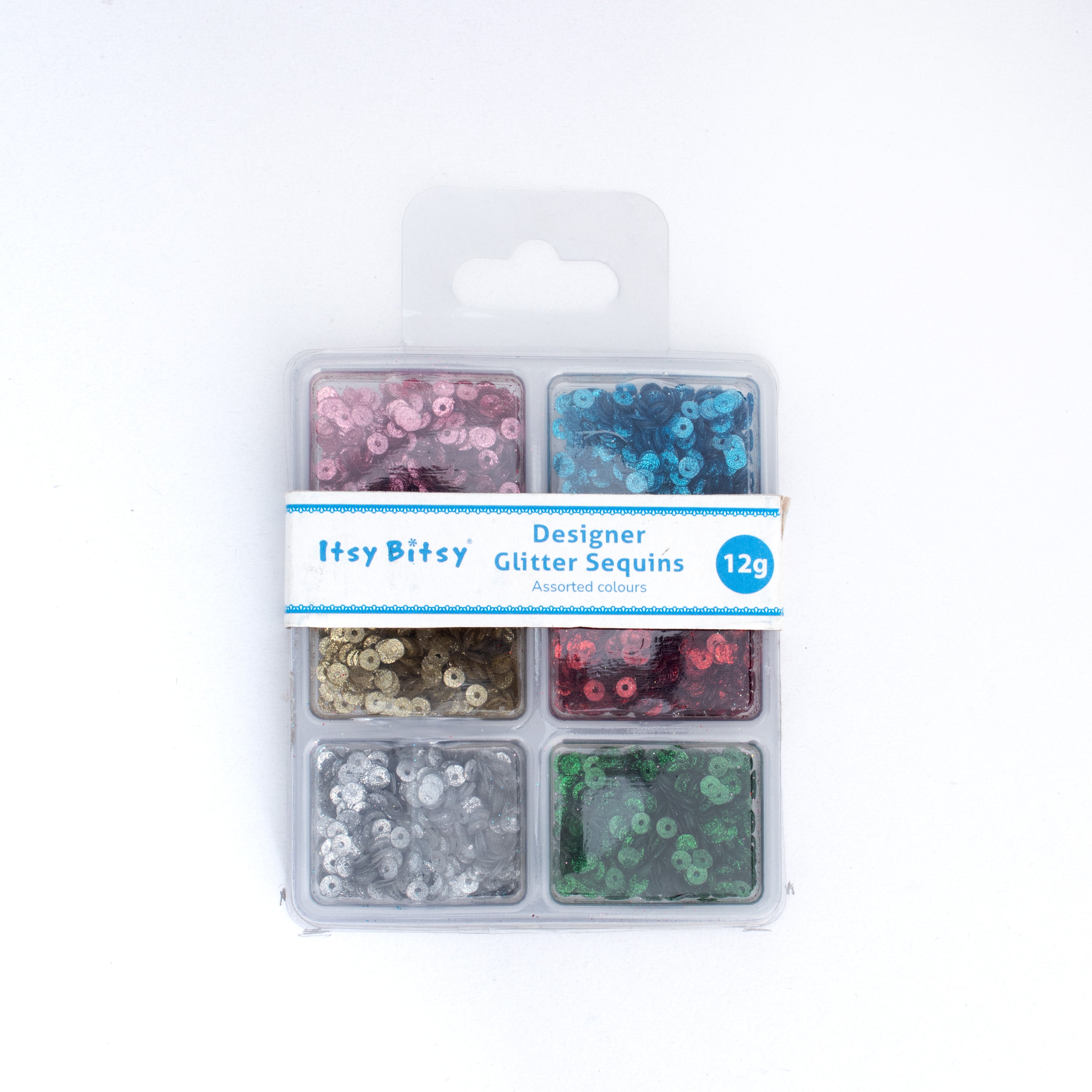 Round Cup Sequins Shimmer Berry 4mm 6 Colours 6 Comp X 2gm Each Blister