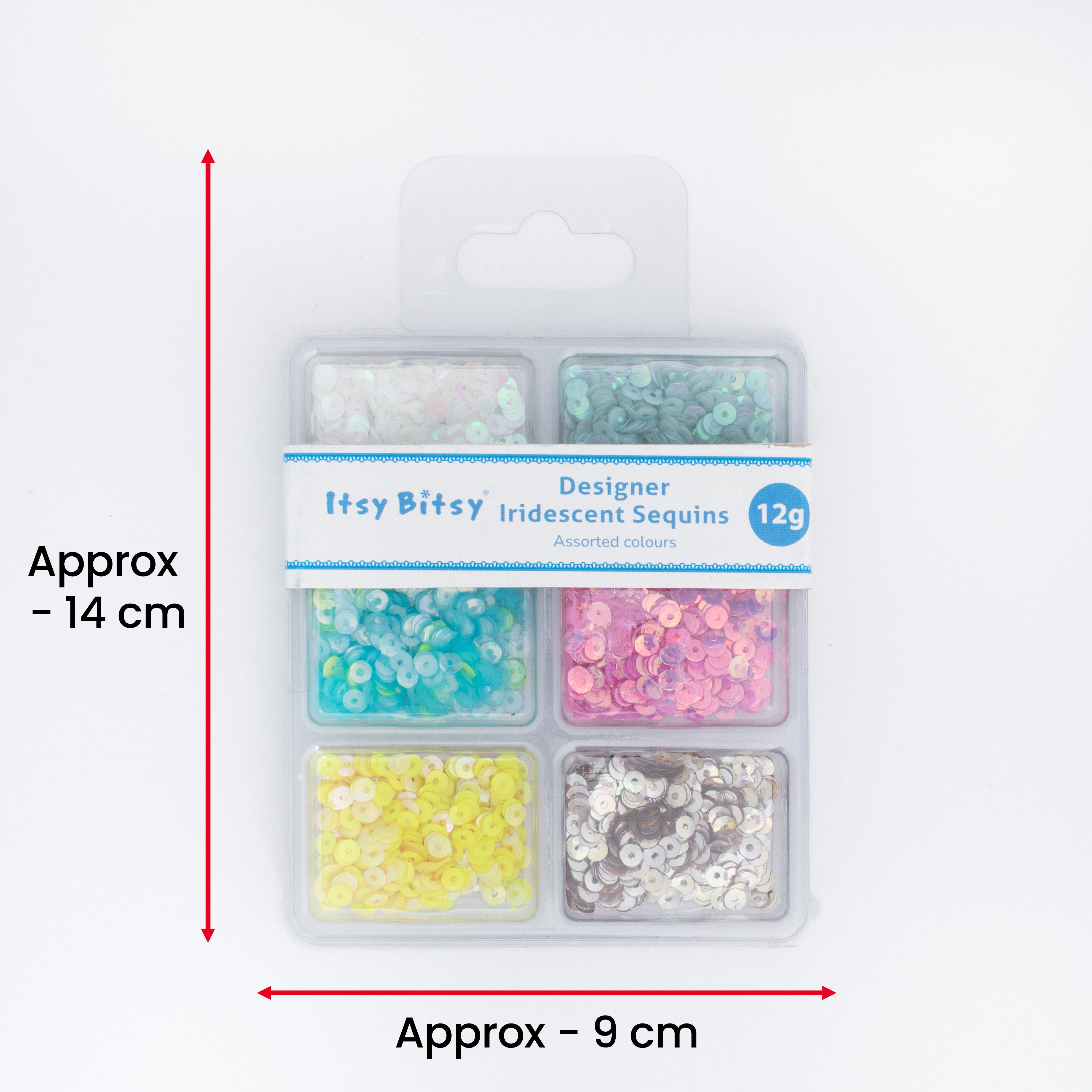 Round Cup Sequins Twinkle Sky 4mm 6 Colours 6 Comp X 2gm Each Blister