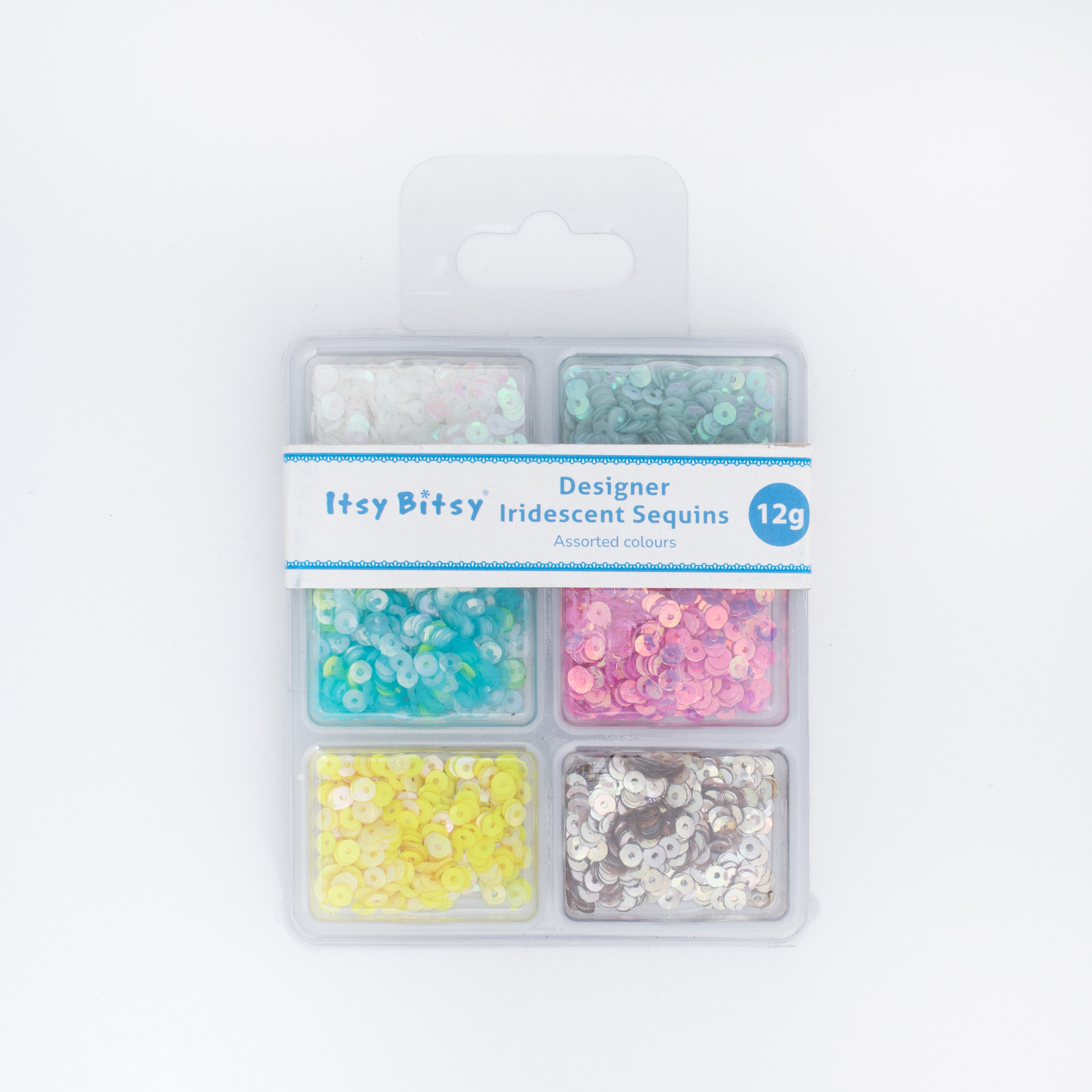 Round Cup Sequins Twinkle Sky 4mm 6 Colours 6 Comp X 2gm Each Blister