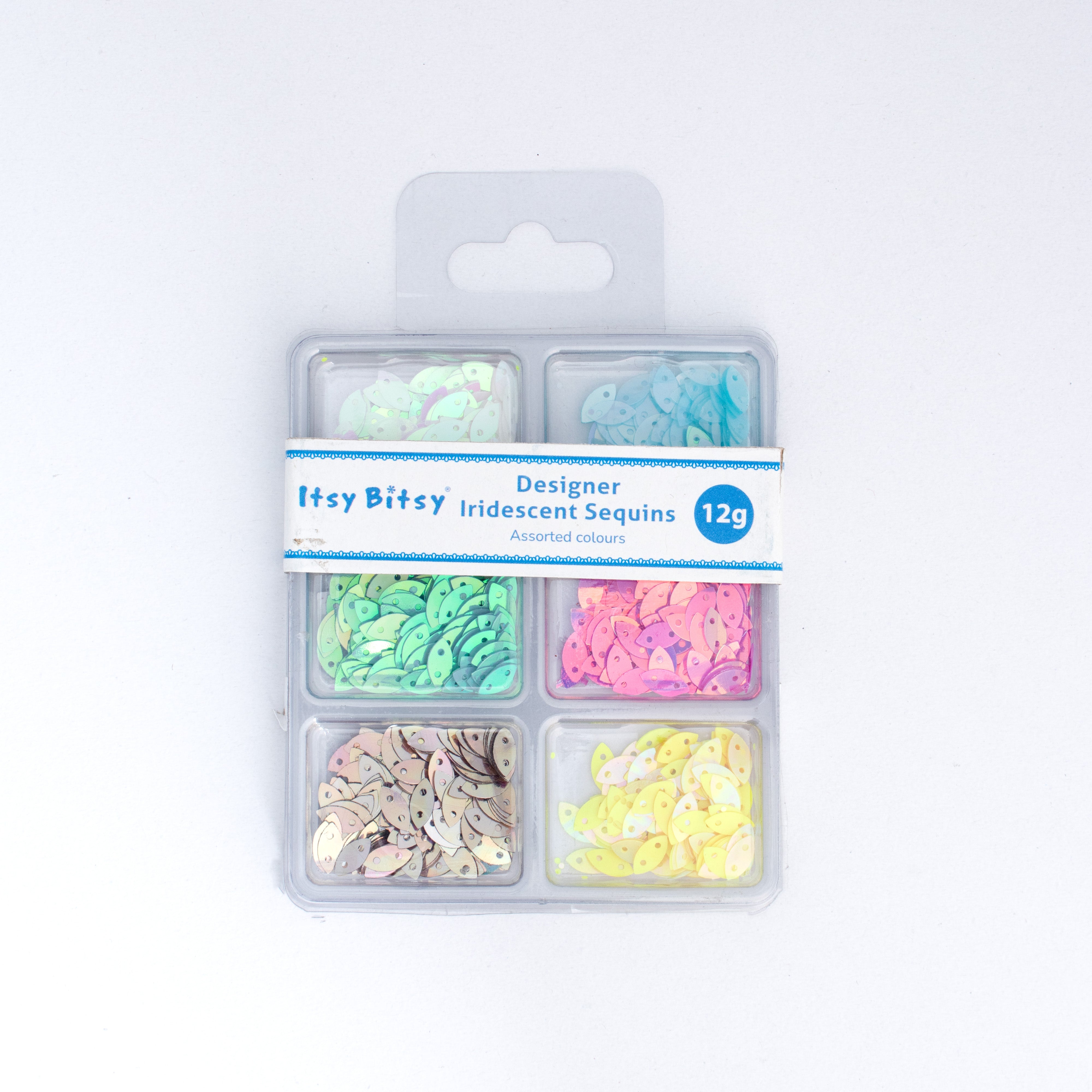 Leaf Sequins Sky Dazzle 5x10mm 6 Colours 6 Comp X 2gm Each Blister