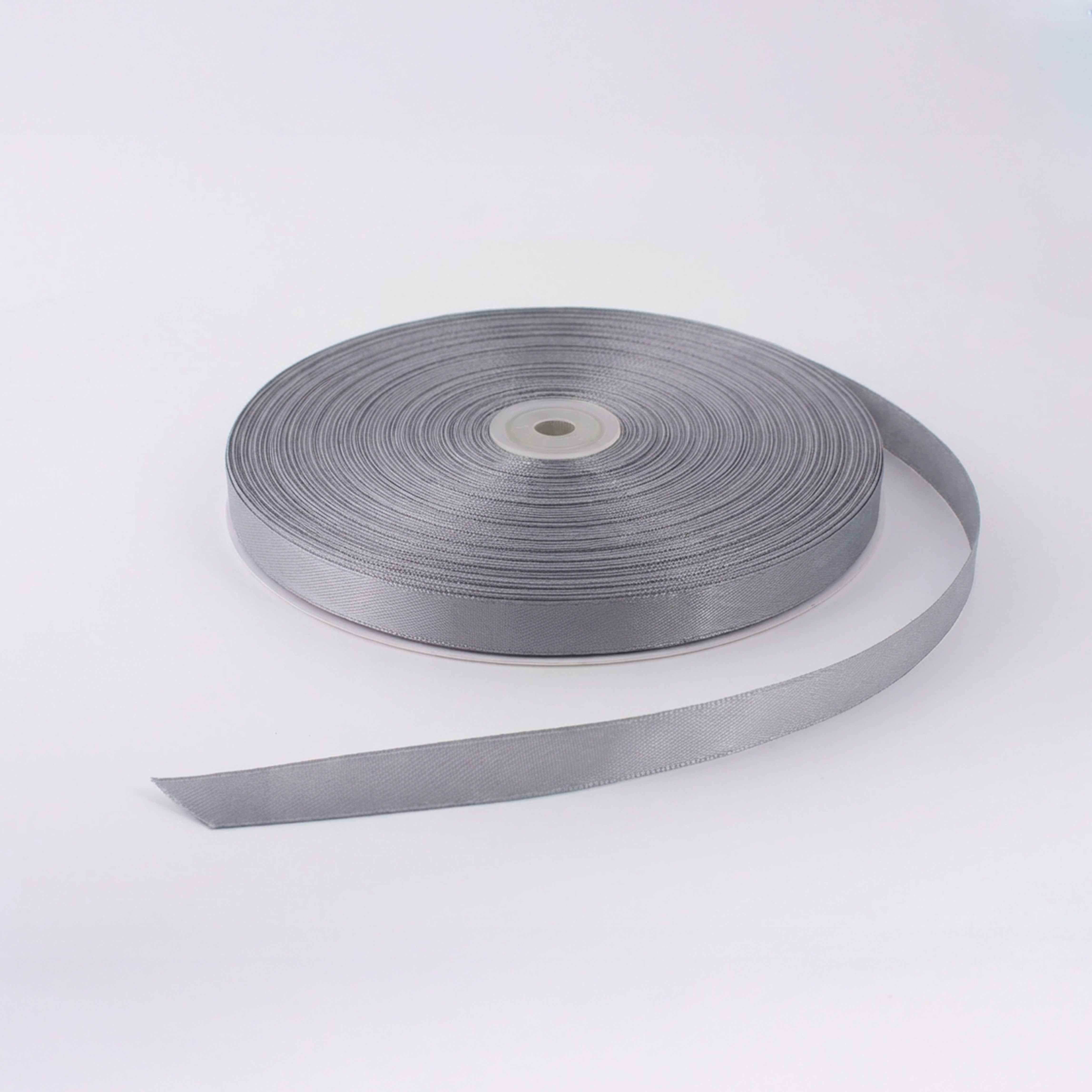 Satin Ribbon 12Mm 150Mtr  Silver