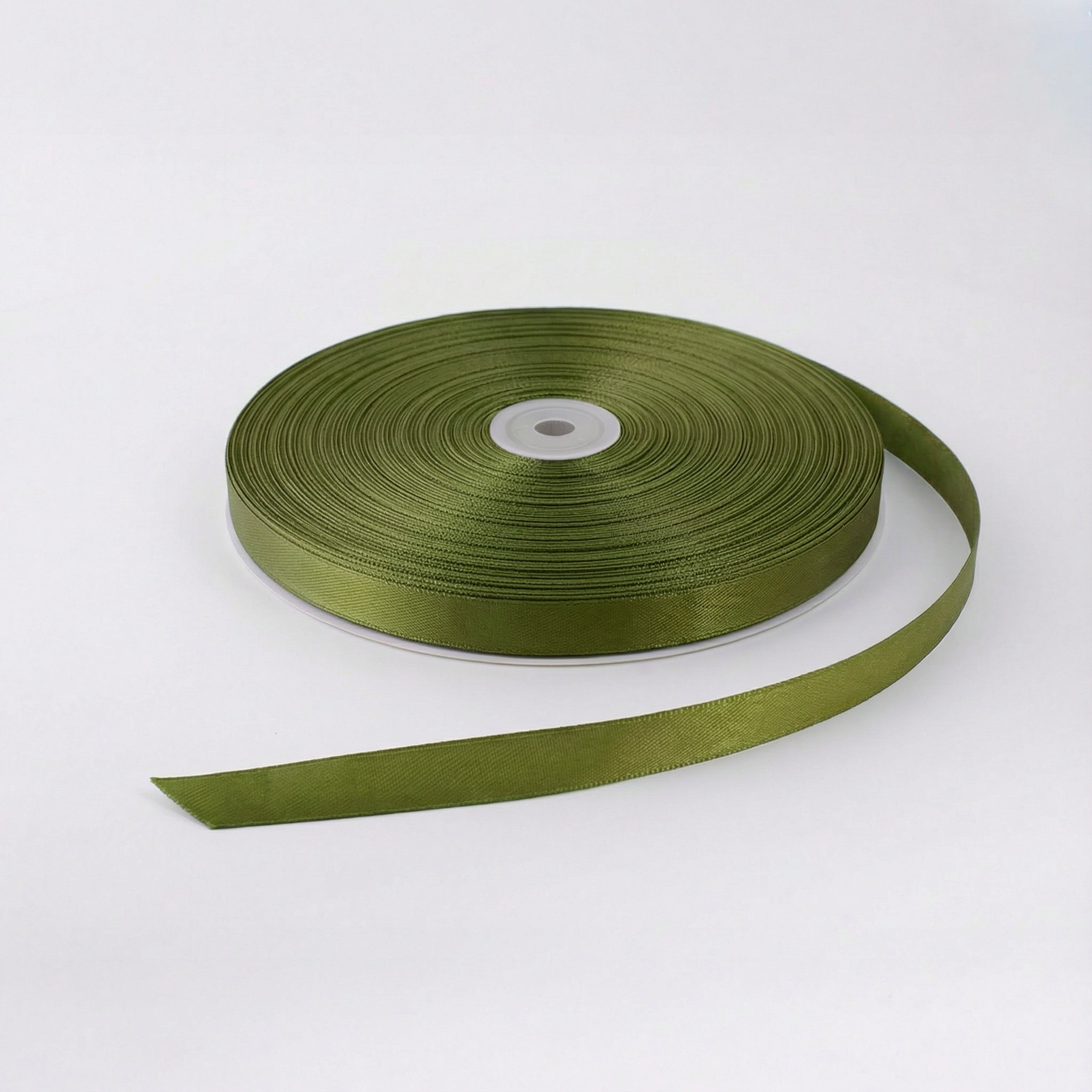 Satin Ribbon 12Mm 150Mtr  Olive Green