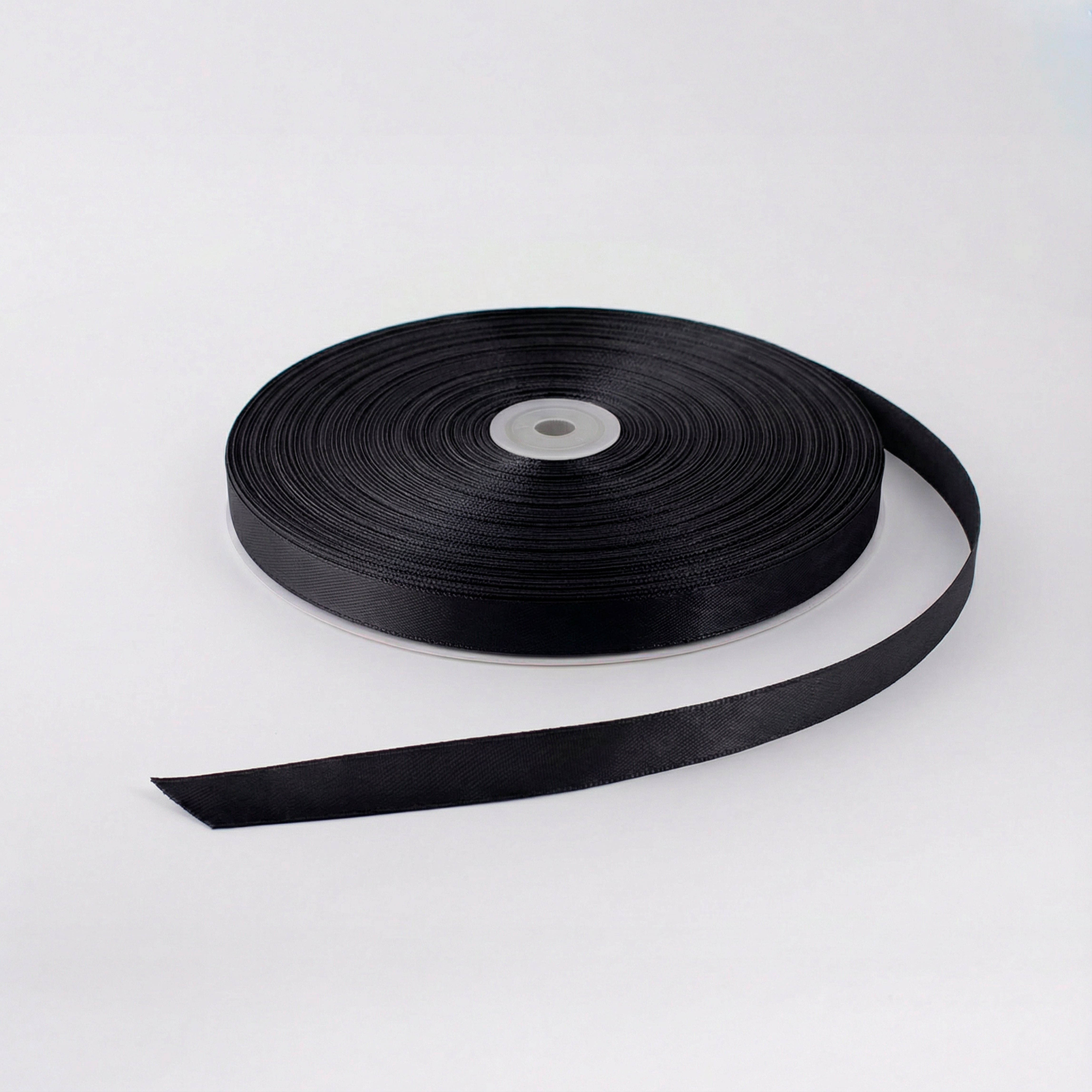 Satin Ribbon 12Mm 150Mtr  Black