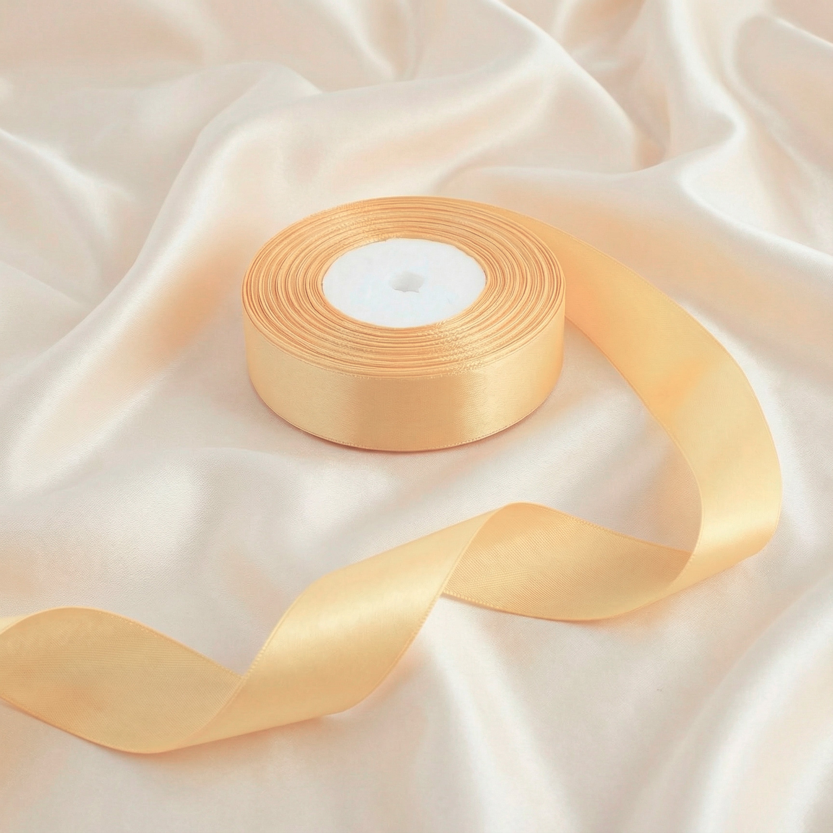 Satin Ribbon 25Mm 50Mtr Baige