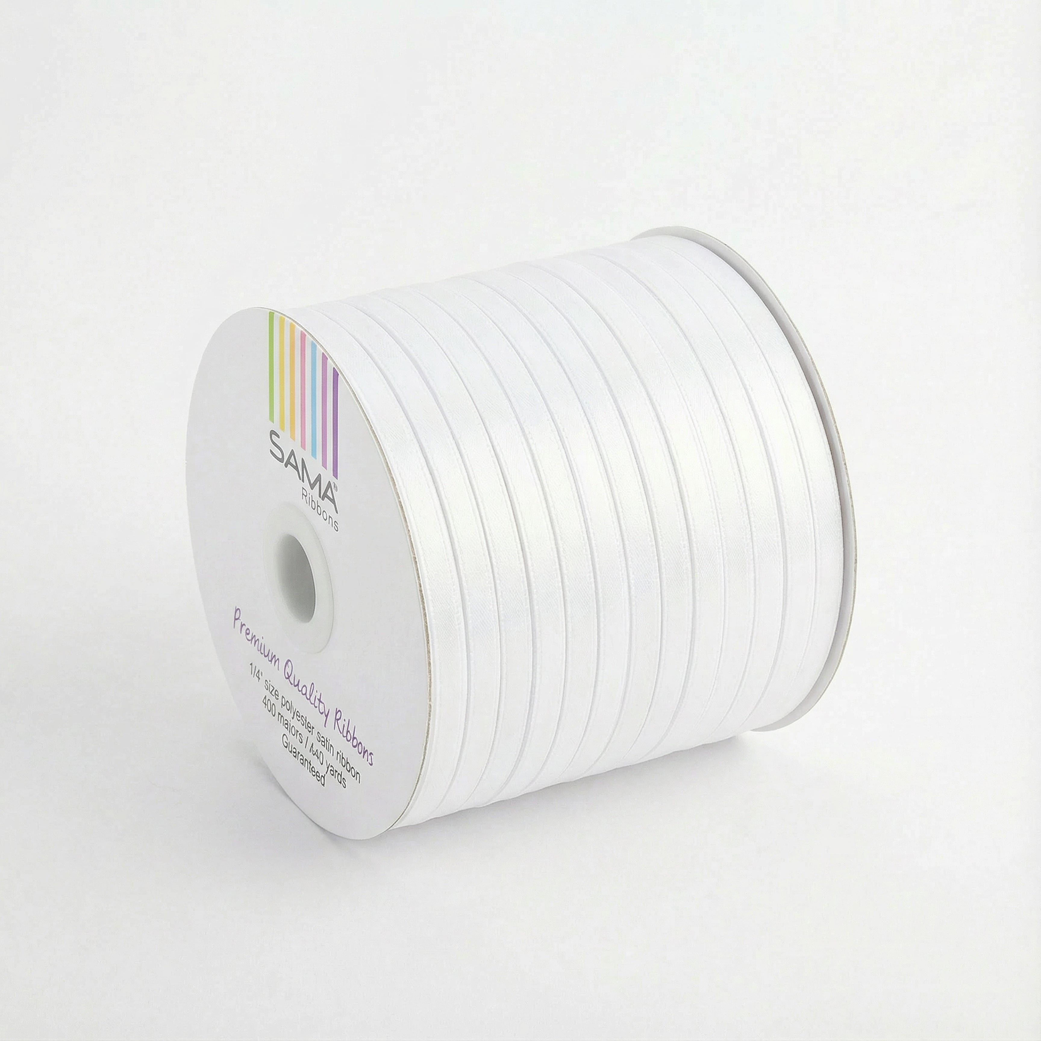 Satin Ribbon 6Mm 400Mtr White