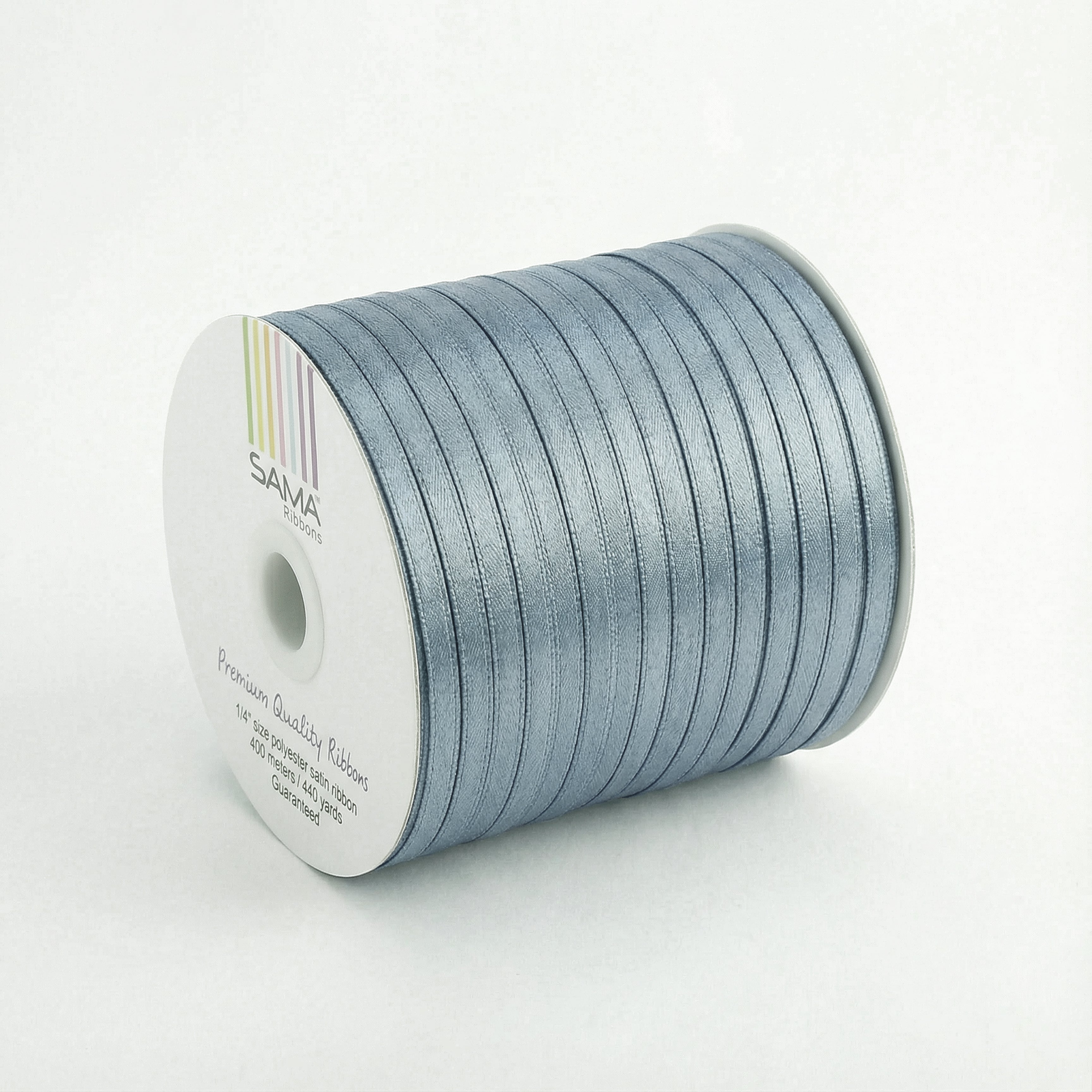 Satin Ribbon 6Mm 400Mtr Silver