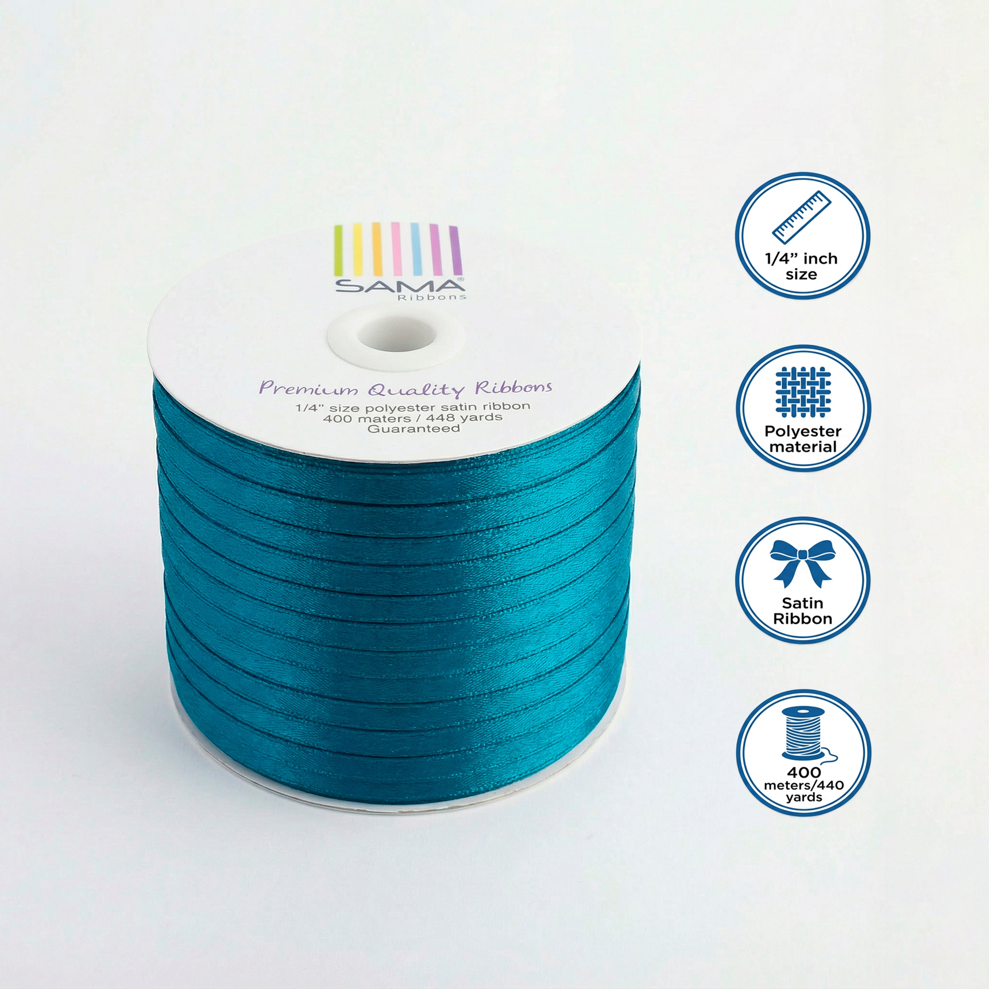 Satin Ribbon 6Mm 400Mtr Baby Blue