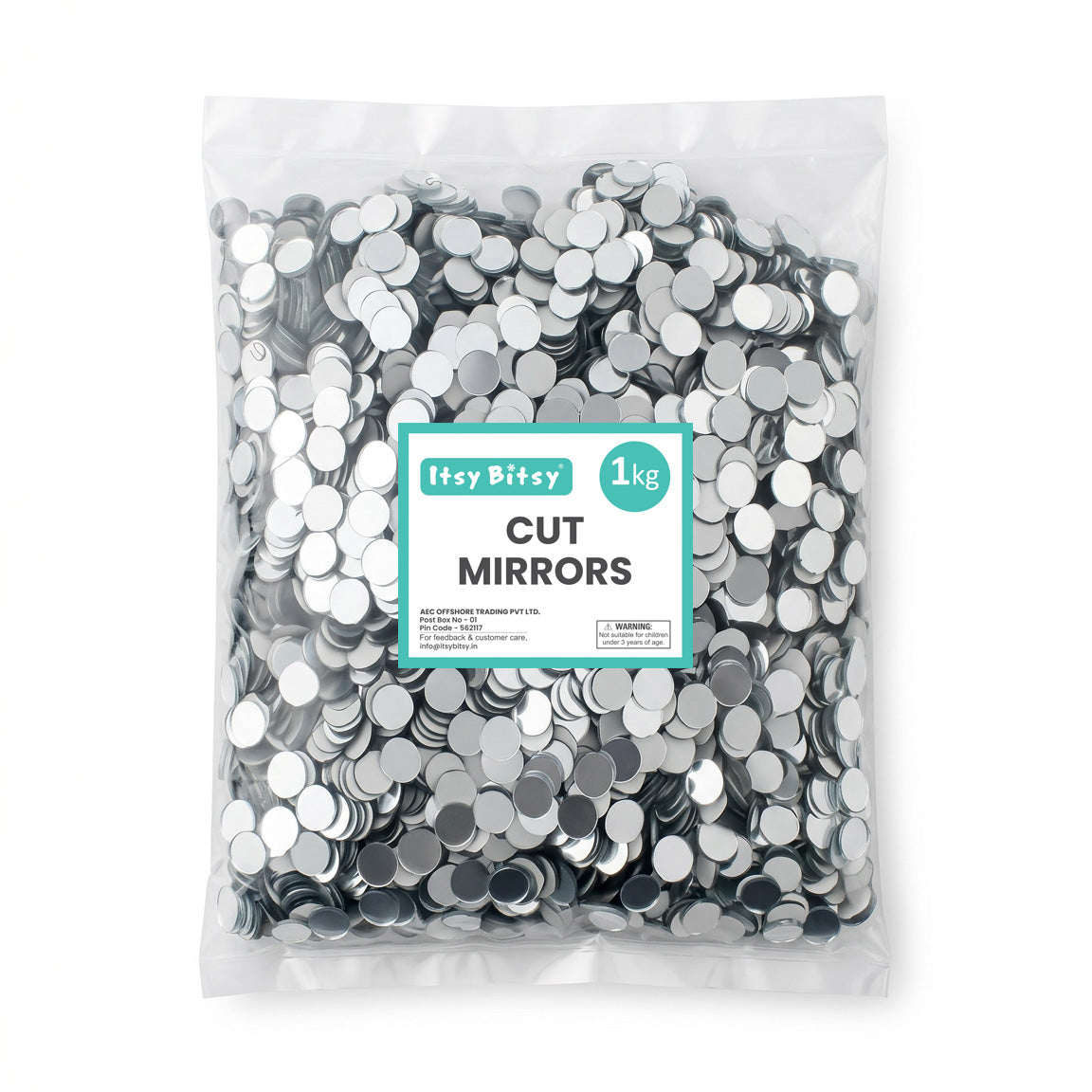 Cut Mirror Round 10Mm 1kg