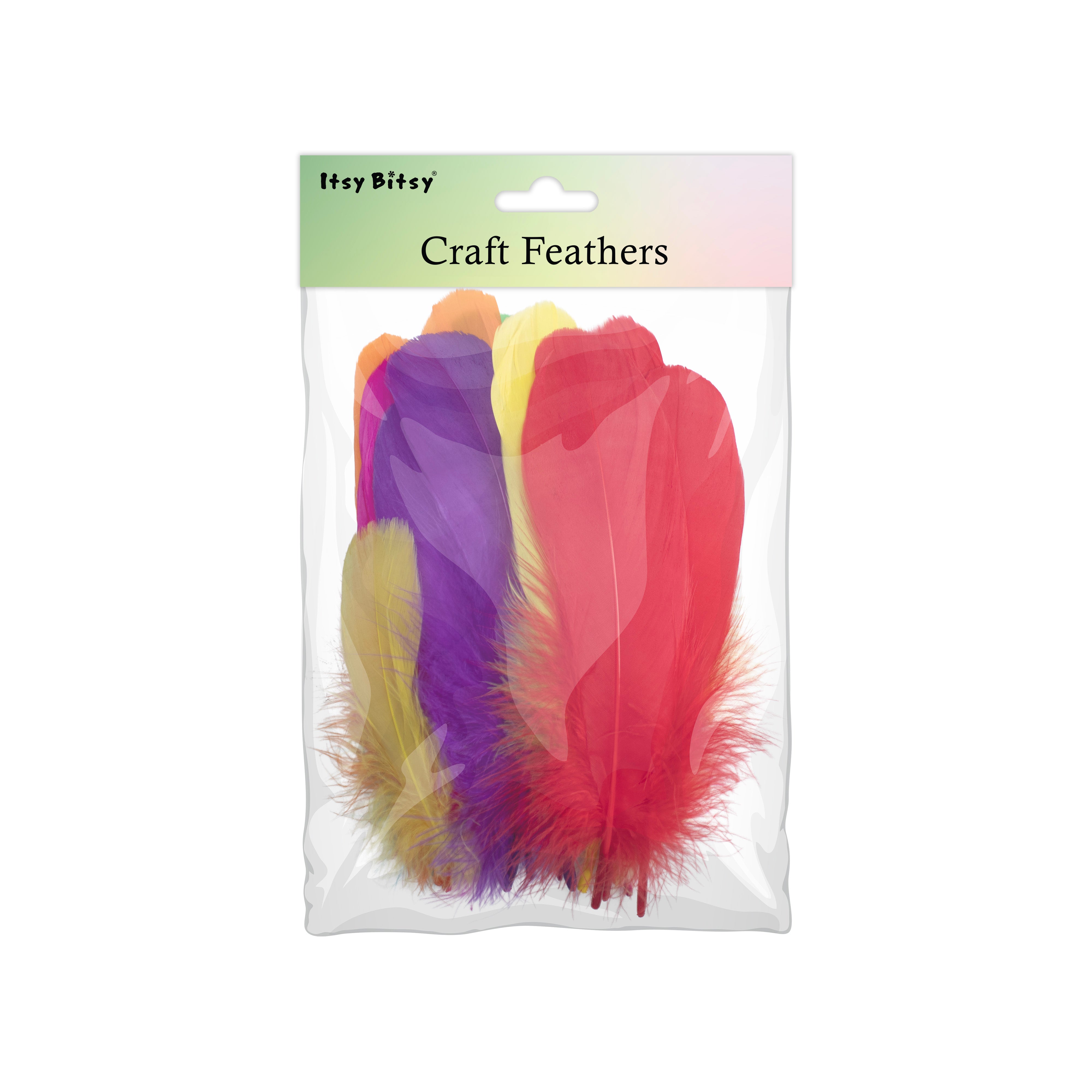 Goose Feathers Bright Approx 15 to 17cm 20pc