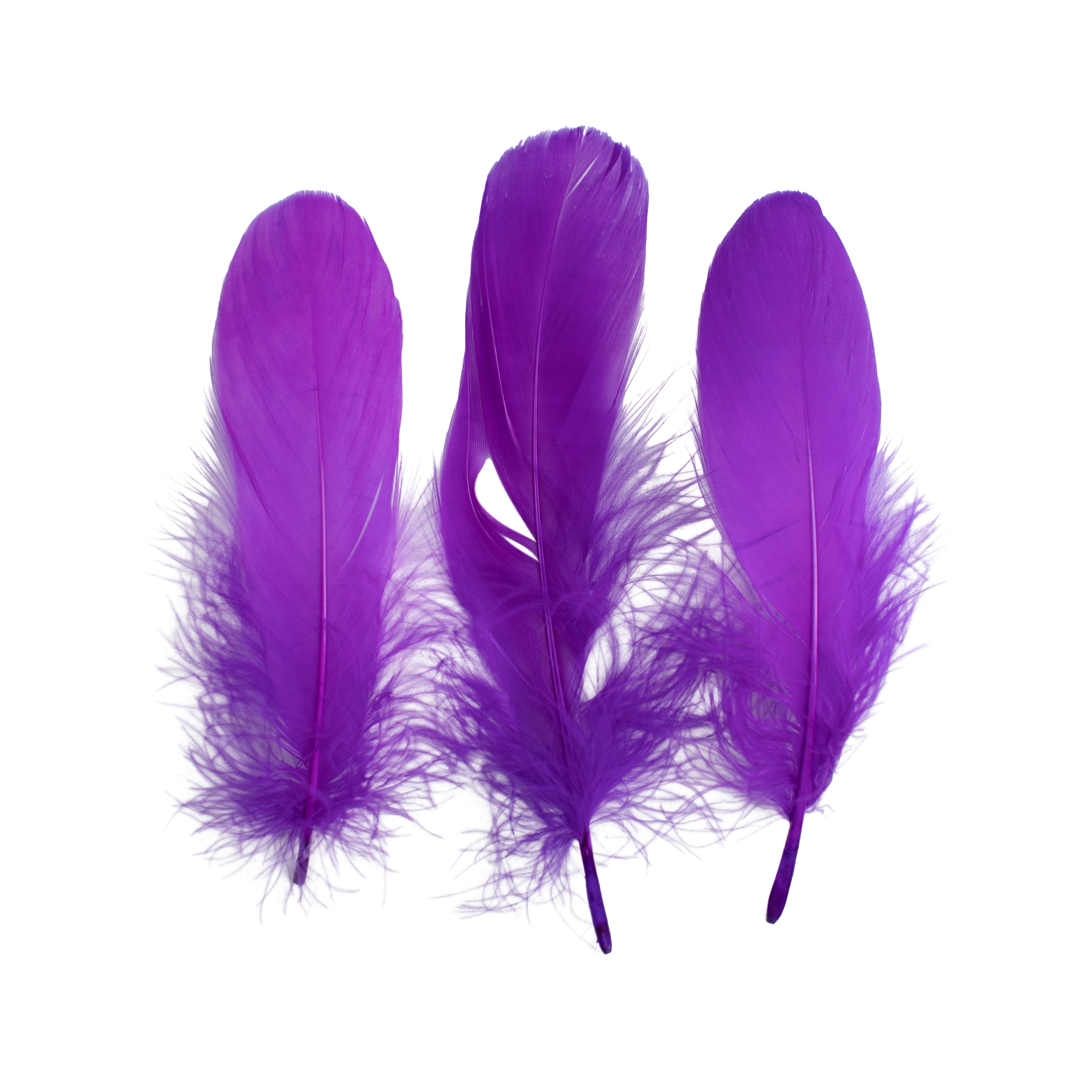 Goose Feathers Bright Approx 15 to 17cm 20pc