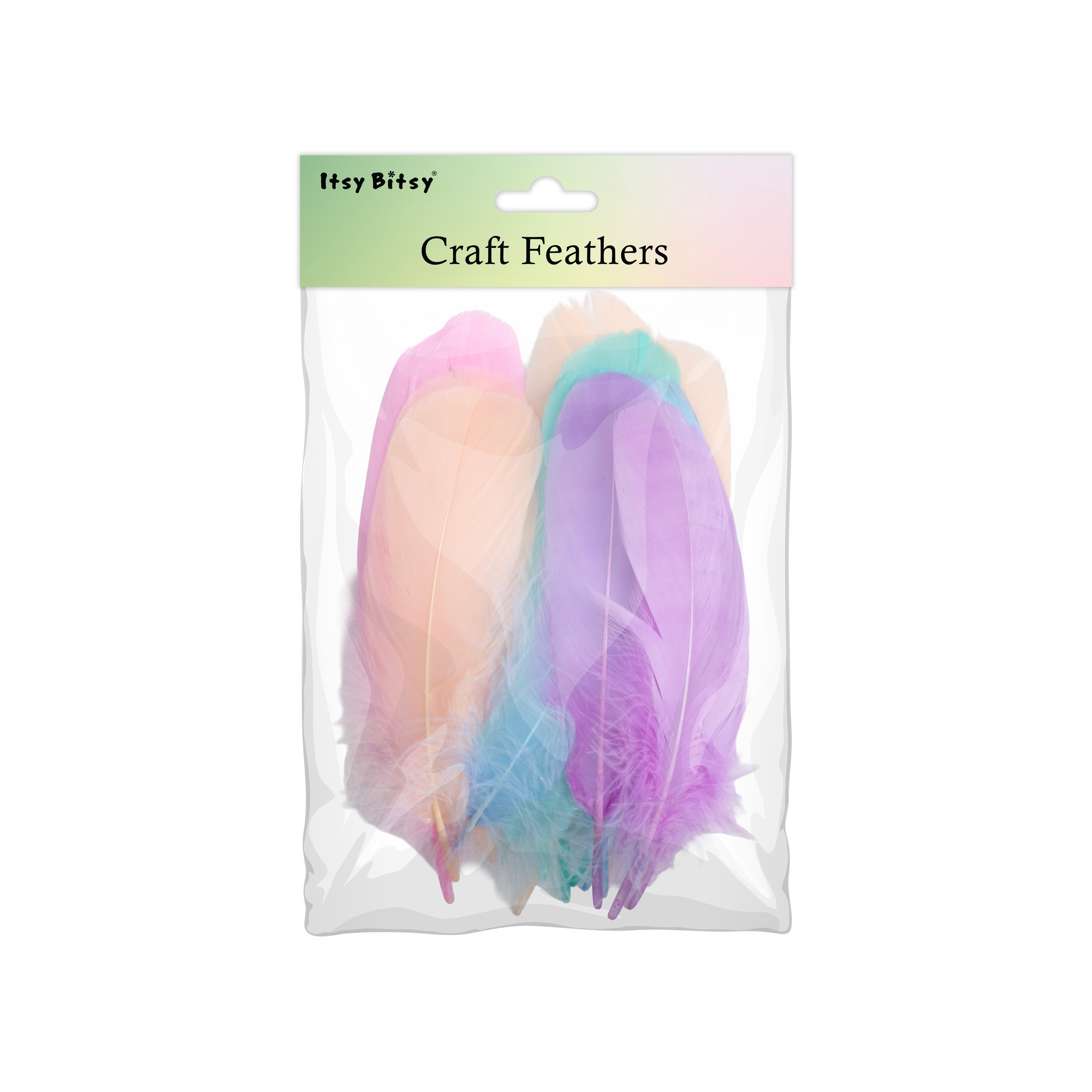 Goose Feathers Pastel 15 to 17cm 20pc