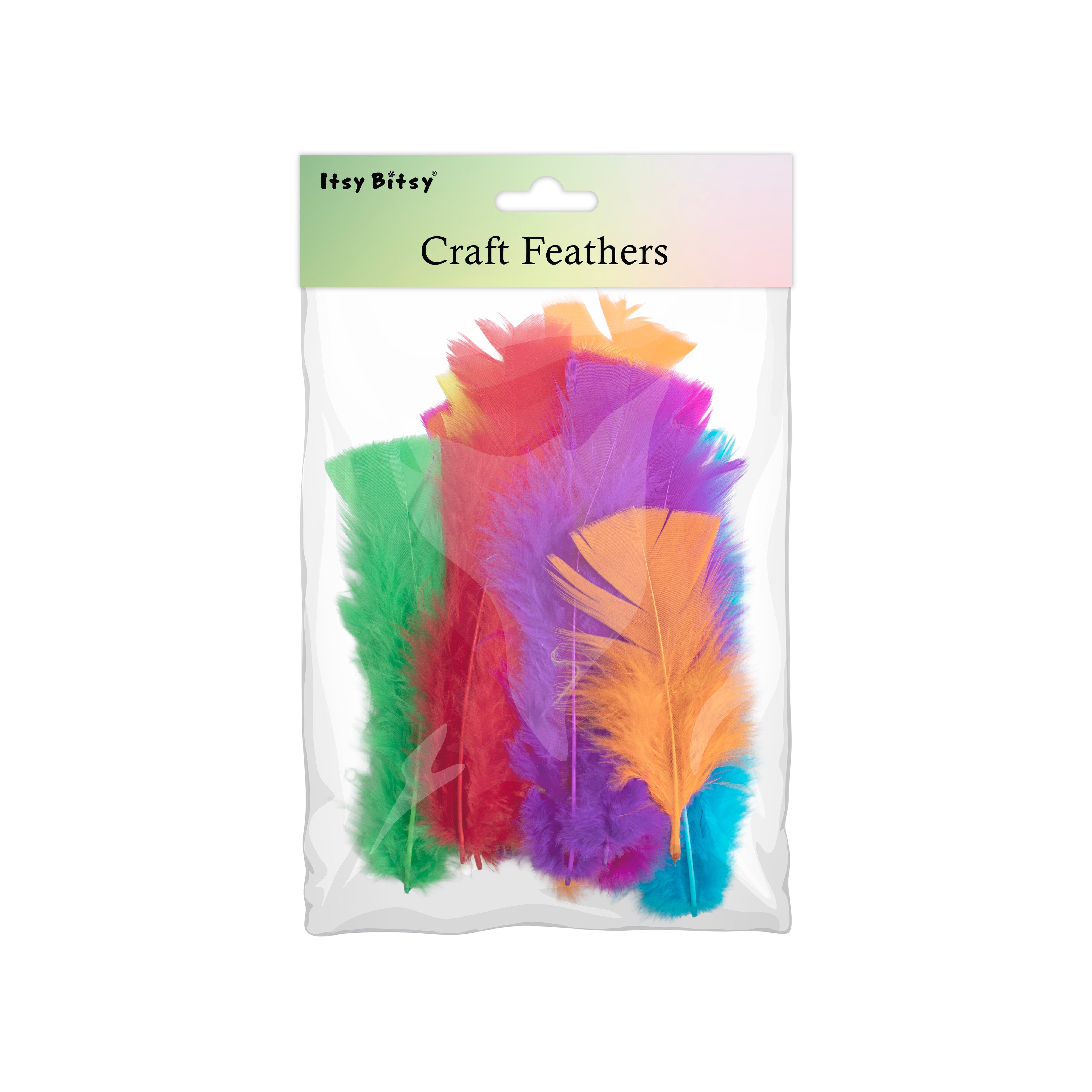 Turkey Feathers Bright 10 to 15cm 20pc