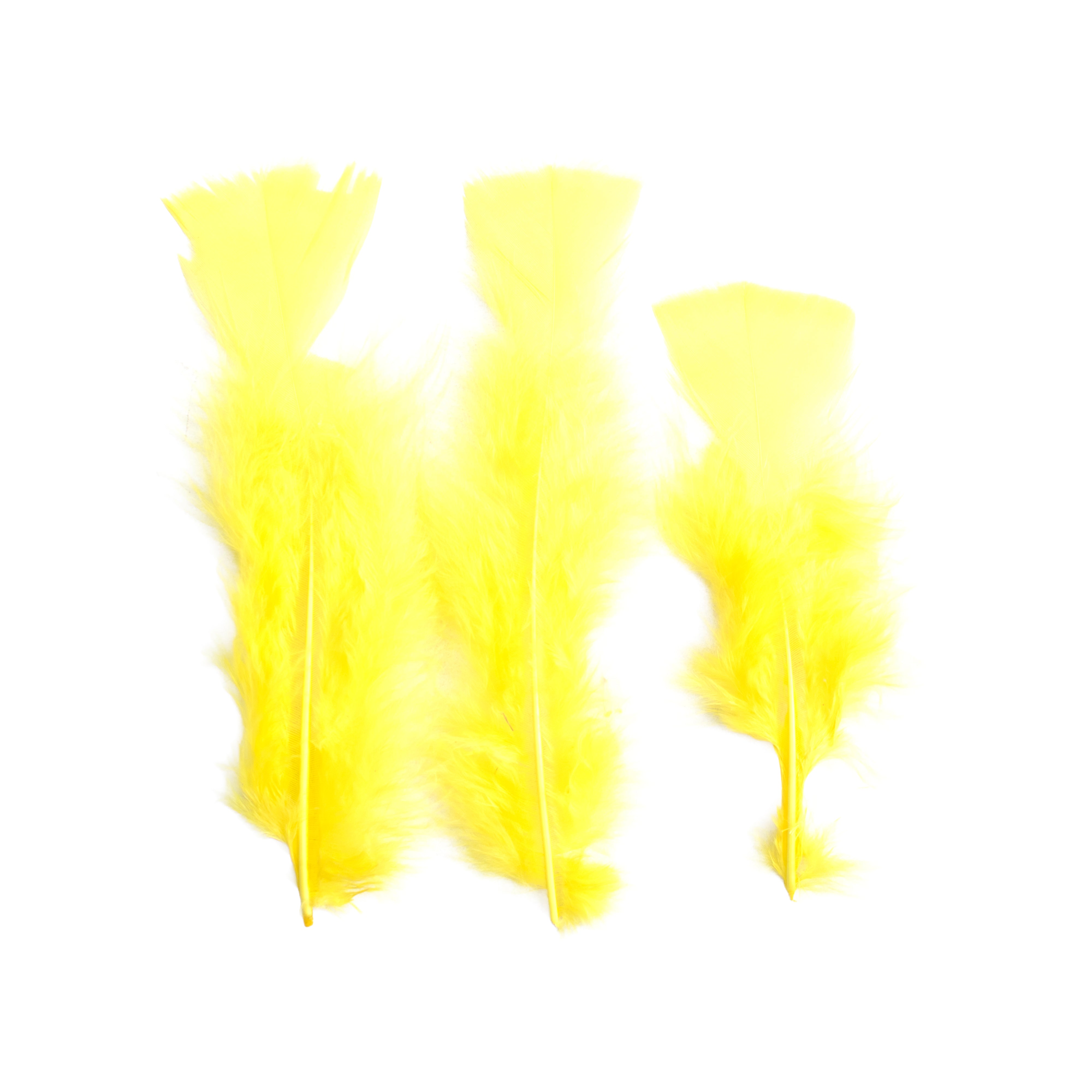 Turkey Feathers Bright 10 to 15cm 20pc