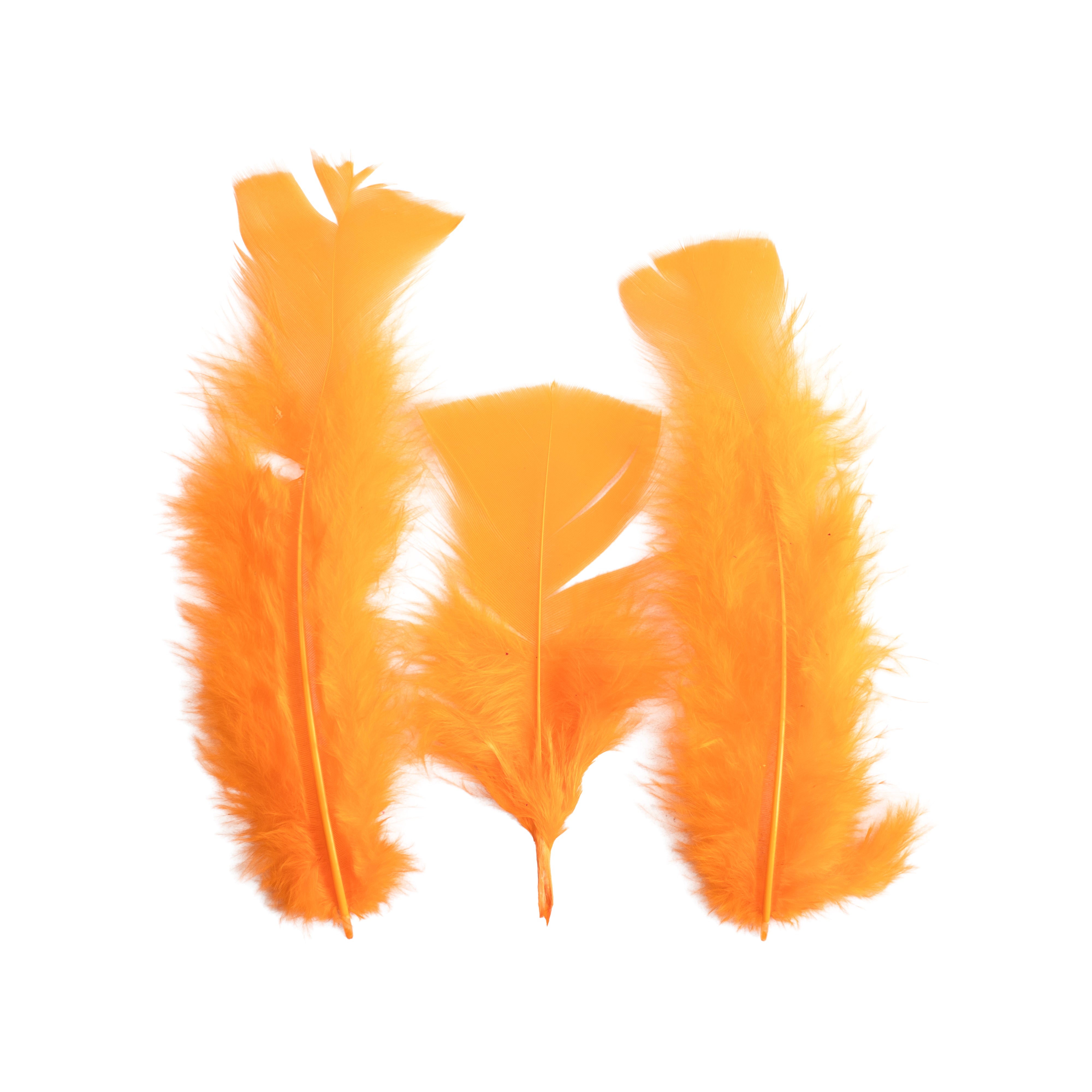 Turkey Feathers Bright 10 to 15cm 20pc