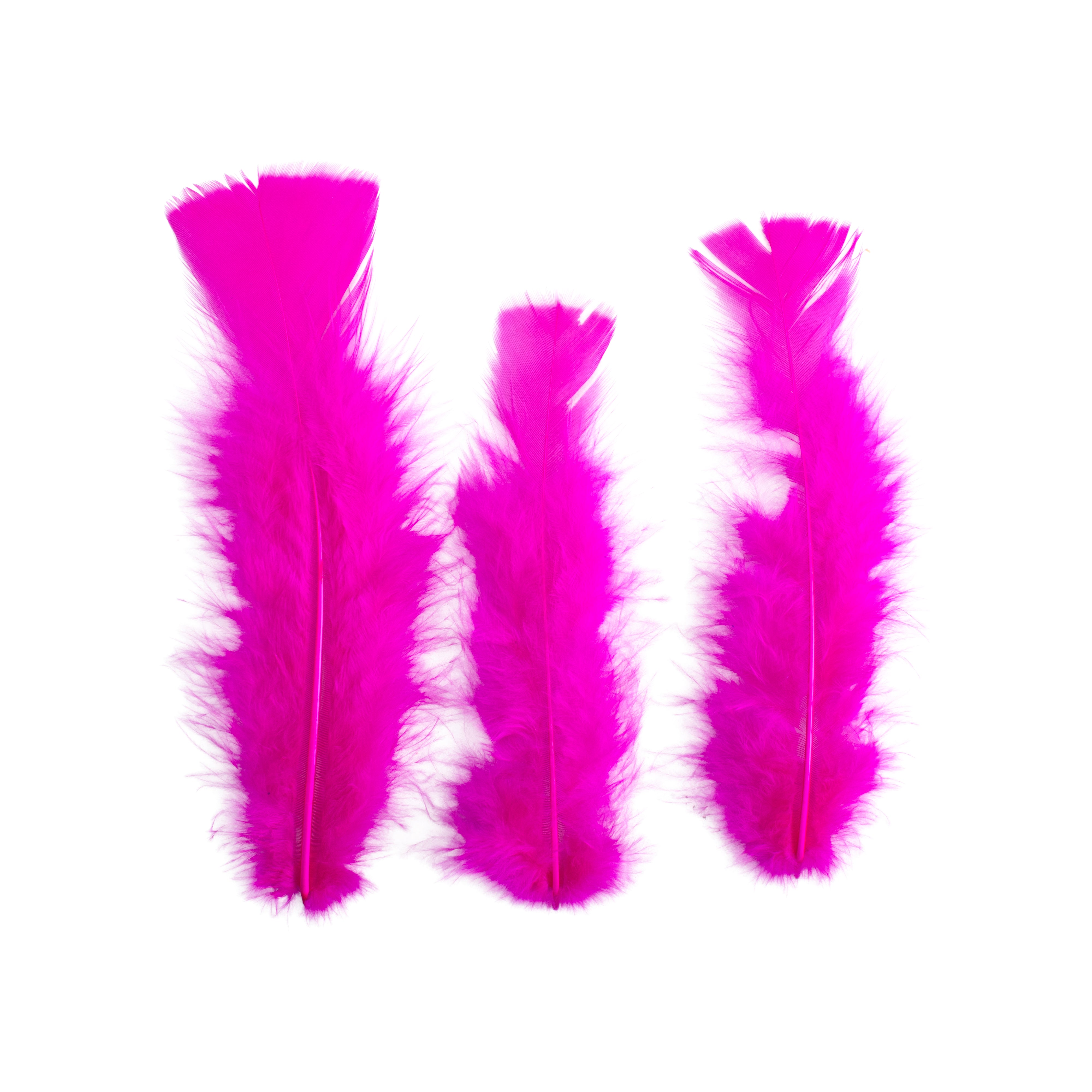 Turkey Feathers Bright 10 to 15cm 20pc