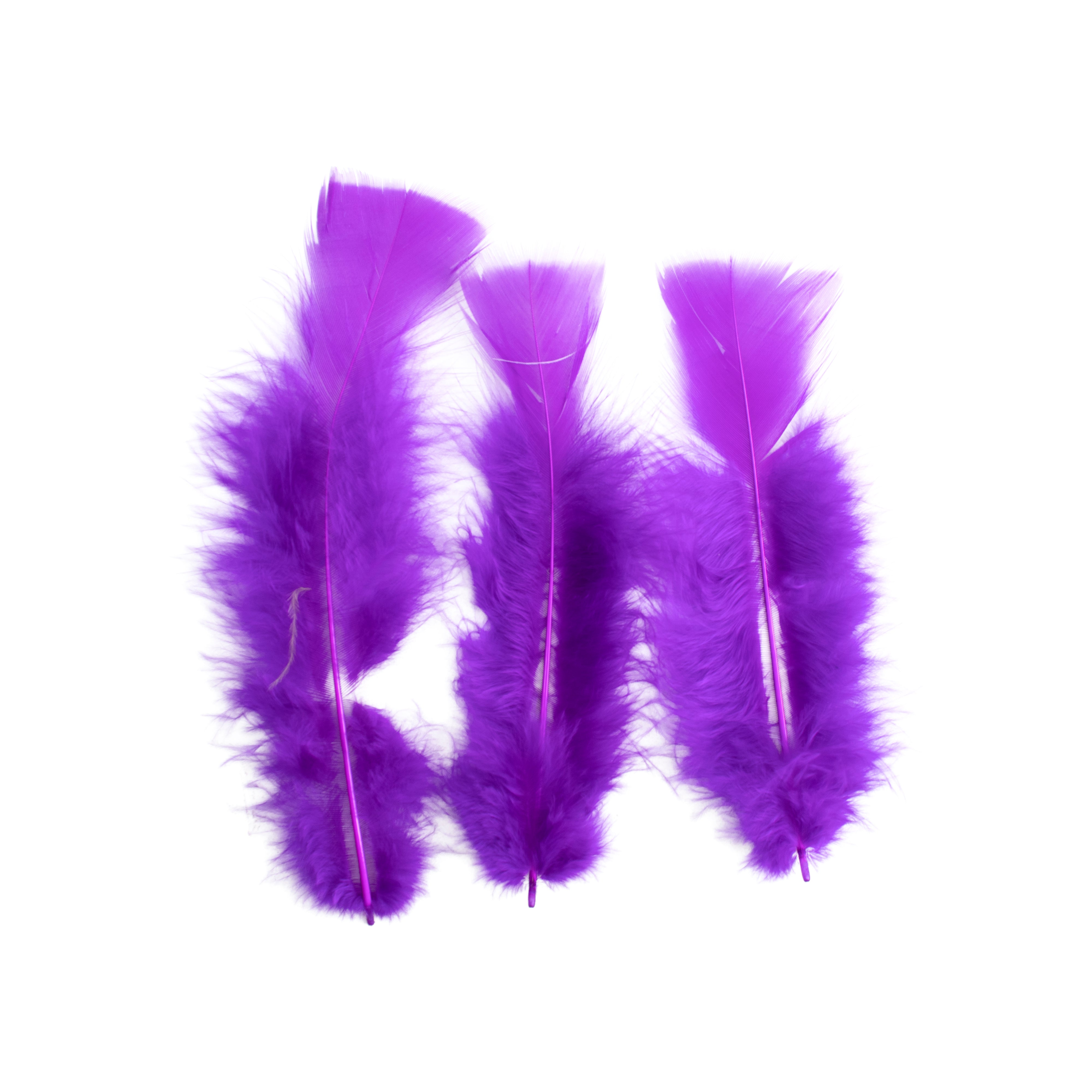 Turkey Feathers Bright 10 to 15cm 20pc